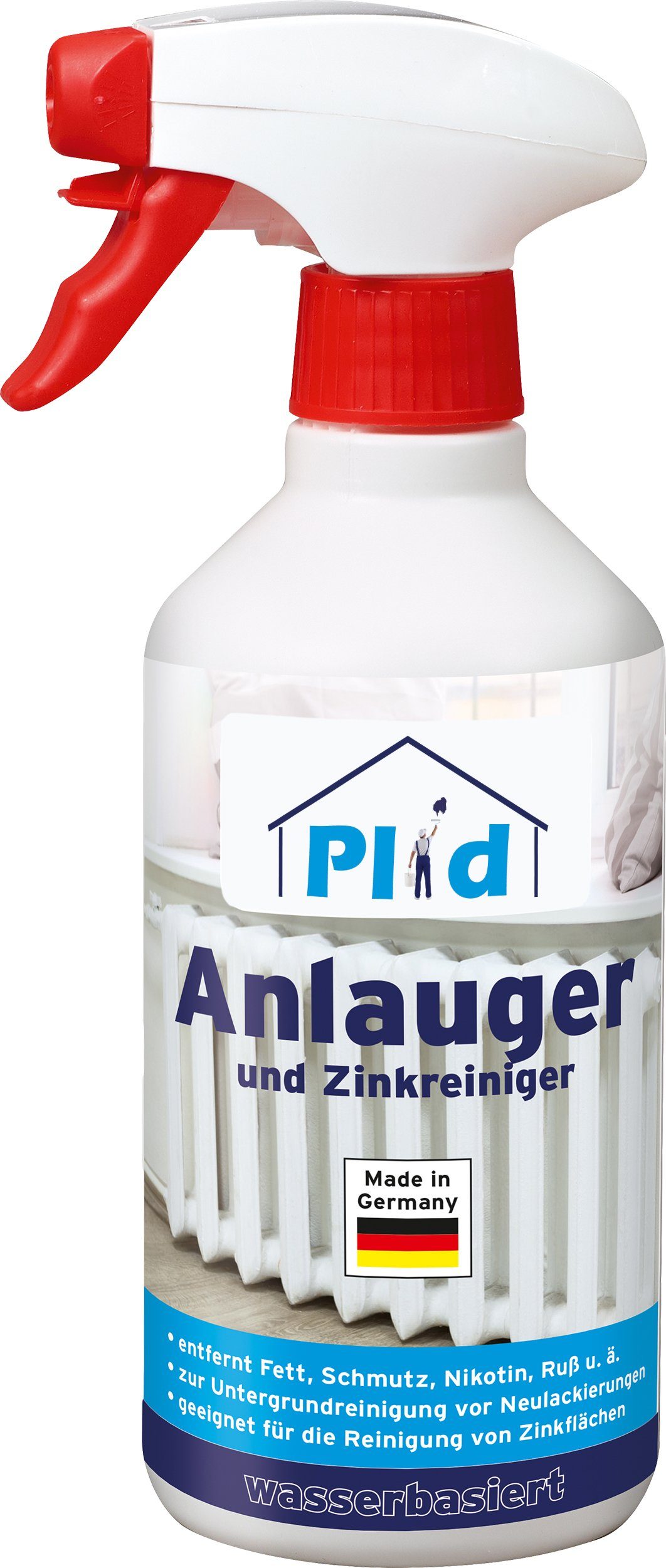 plid Feuchtraumfarbe Premium Anlauger Zinkreiniger Entfetter Kraftreiniger Aktivreiniger, Schnelltrocknend