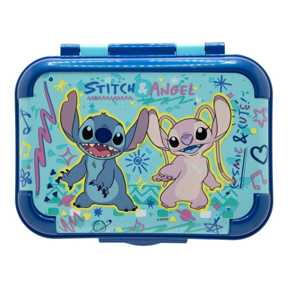 Storline Lunchbox Lilo & Stitch Brotdose Kinder Lunchbox mit Deckel – bruchsicher & bunt, (1x Deckel, 1x Box)