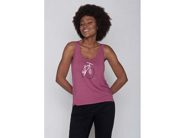 GreenBomb Tanktop GREENBOMB Bio-Damen-Tanktop 'Bike Brush' mit Rundh