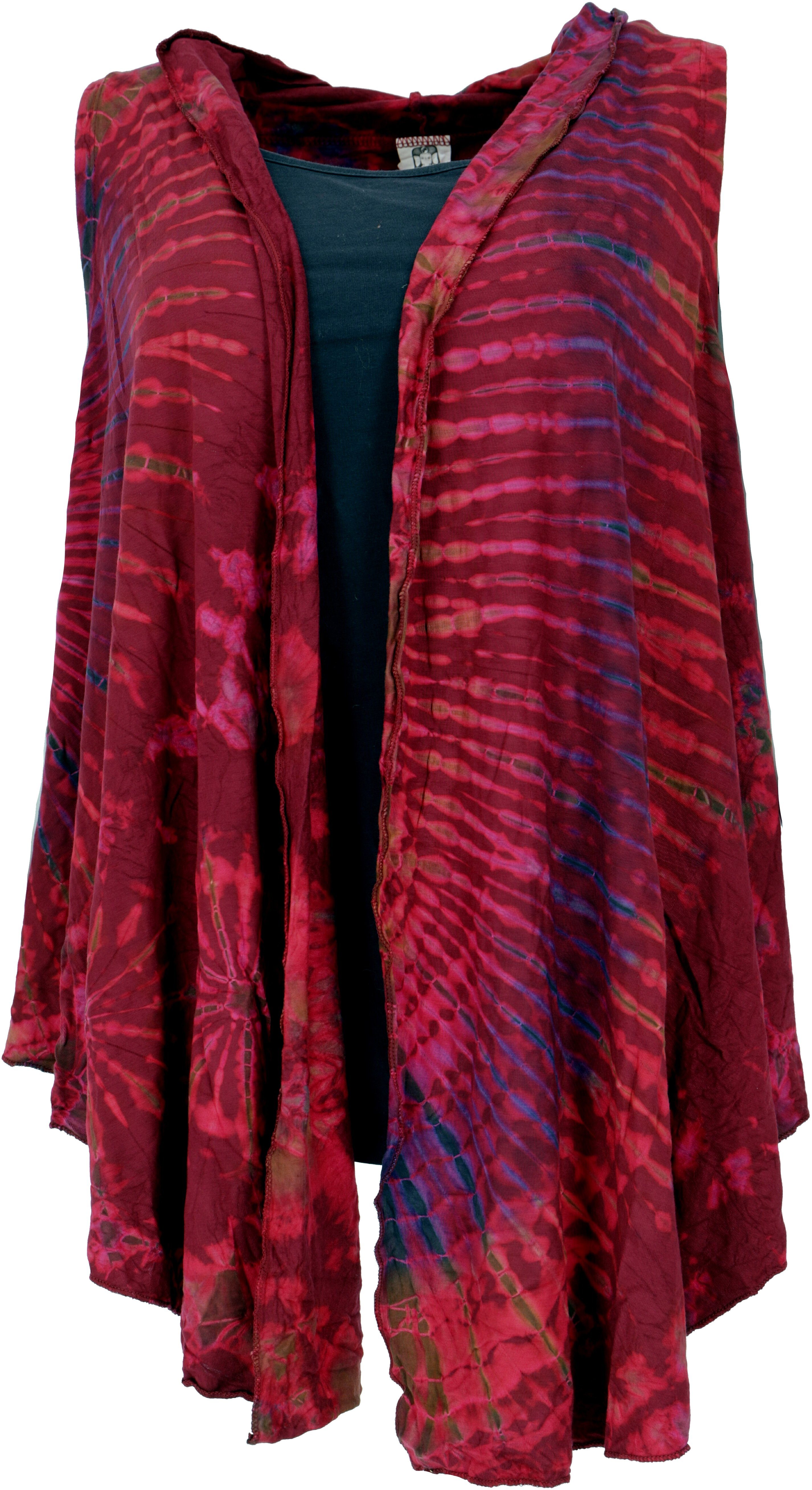 Guru-Shop Longbluse Unikat Batiktunika, Boho Cardigan Tunika, Boho.. alternative Bekleidung