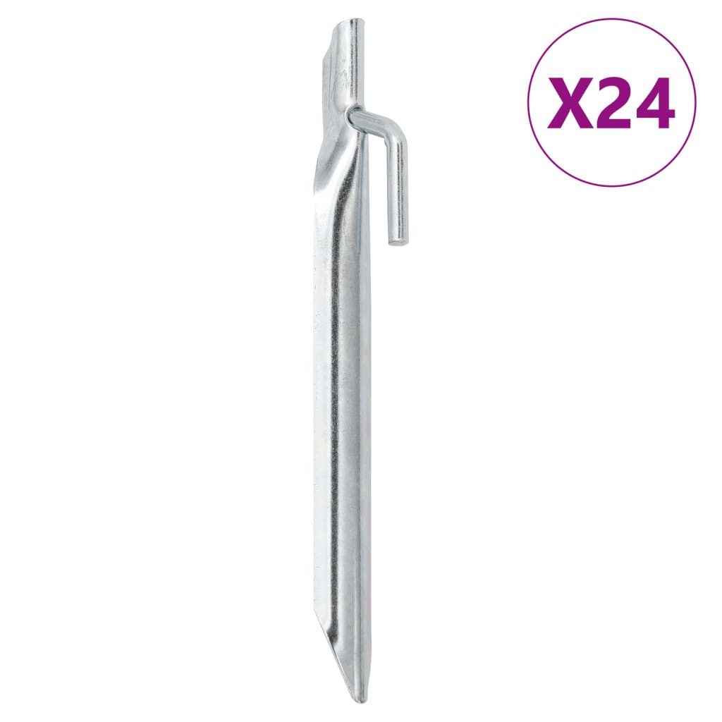 vidaXL Zeltstange Zeltheringe 24 Stk. V-Form 17 cm Ø20 mm Verzinkter Stahl, (24-St)