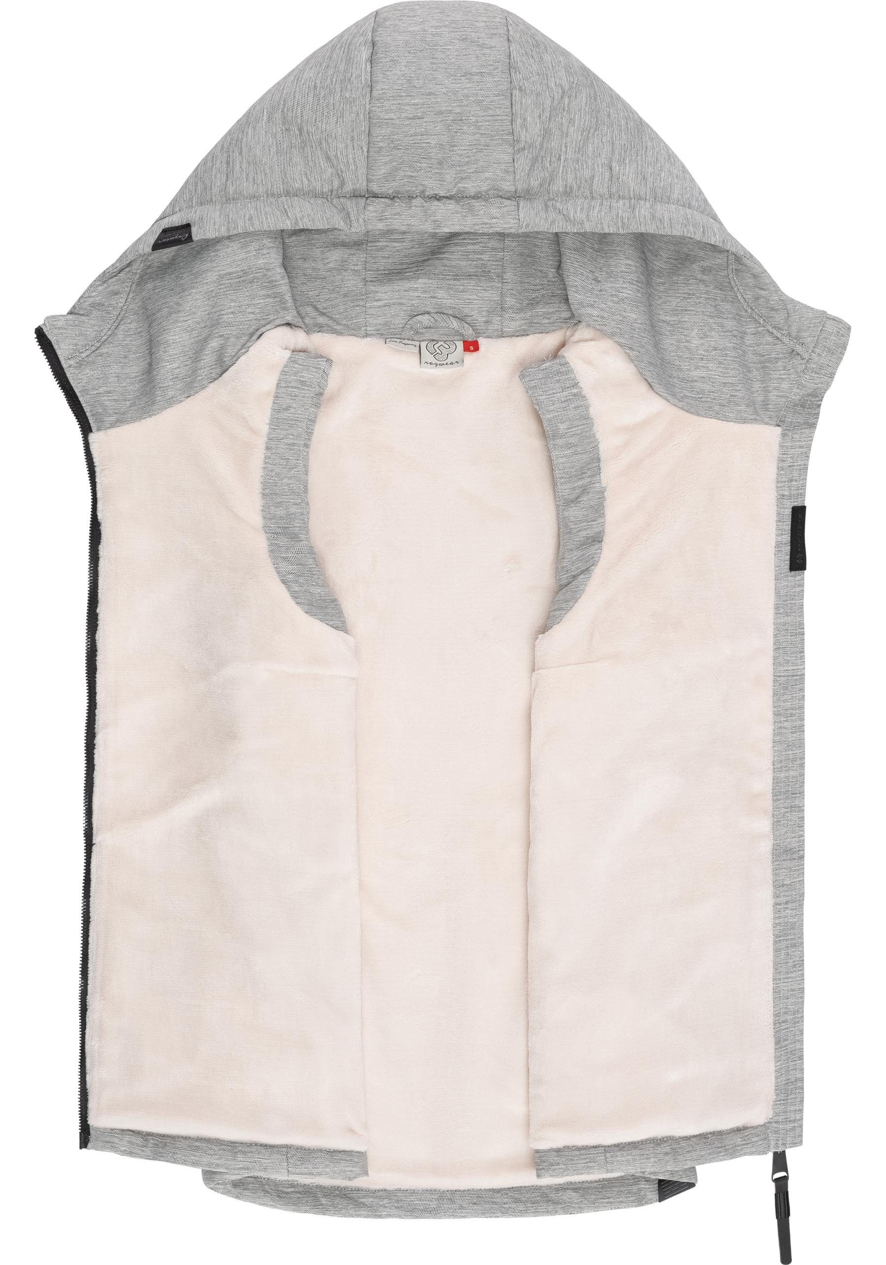 Ragwear Steppweste Lucinda Vest Weich gefütterte Damen-Weste mit Kapuze