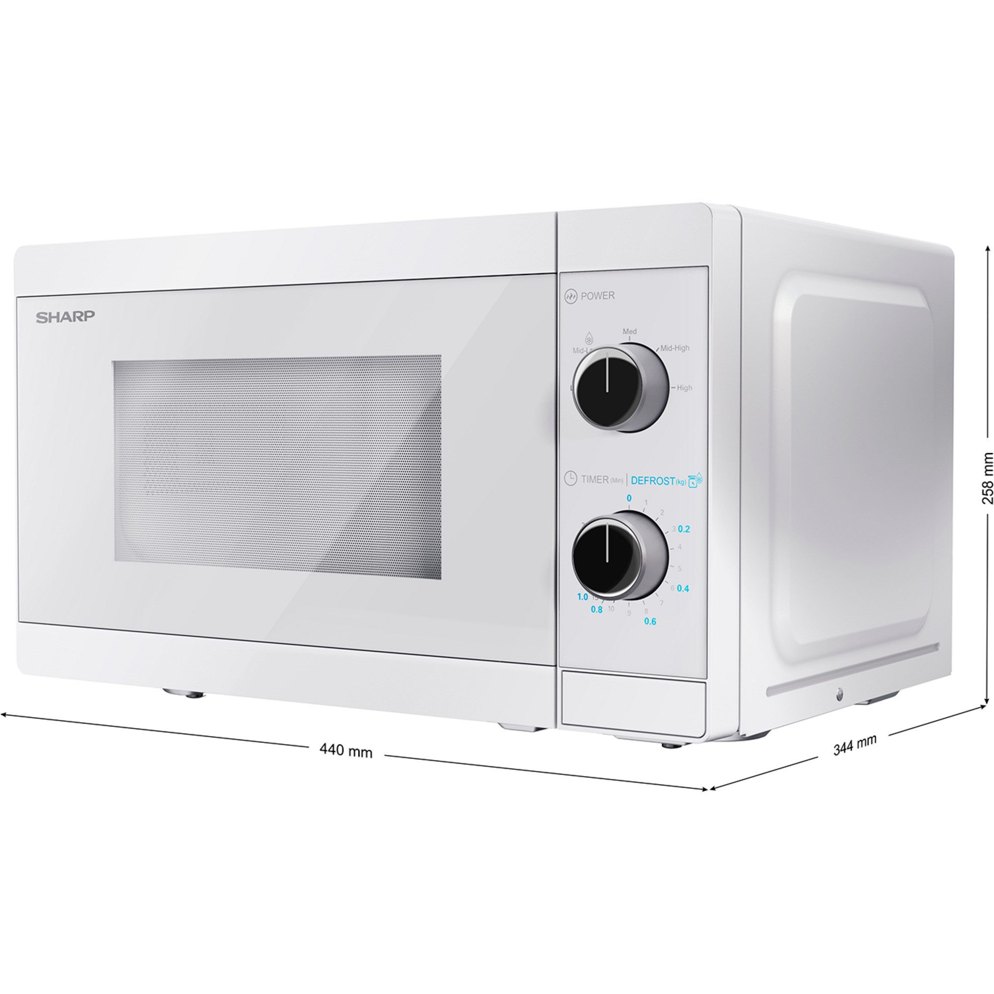 Sharp Mikrowelle YC-MS01E-C, Elektro, 20 l