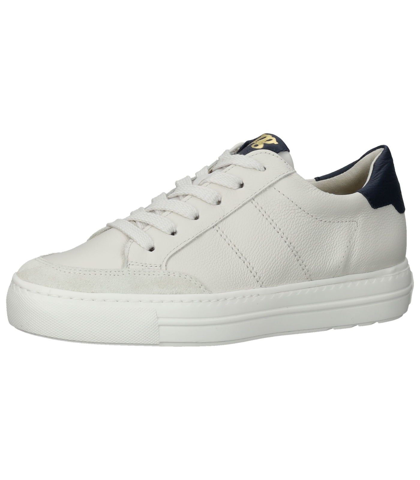 Paul Green Sneaker Leder Sneaker (103) Offwhite/Blau