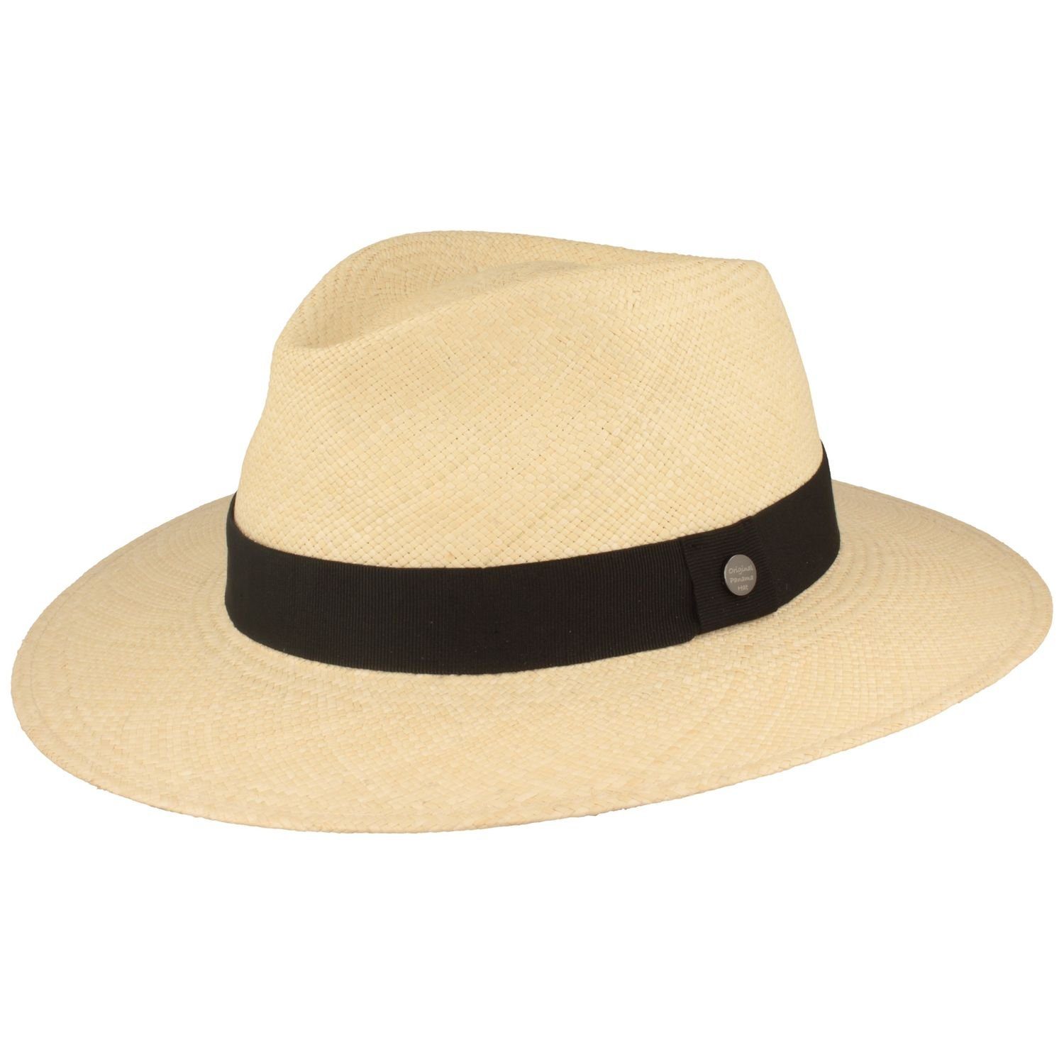 Breiter Strohhut Original Panamahut Traveller mit günstig online kaufen