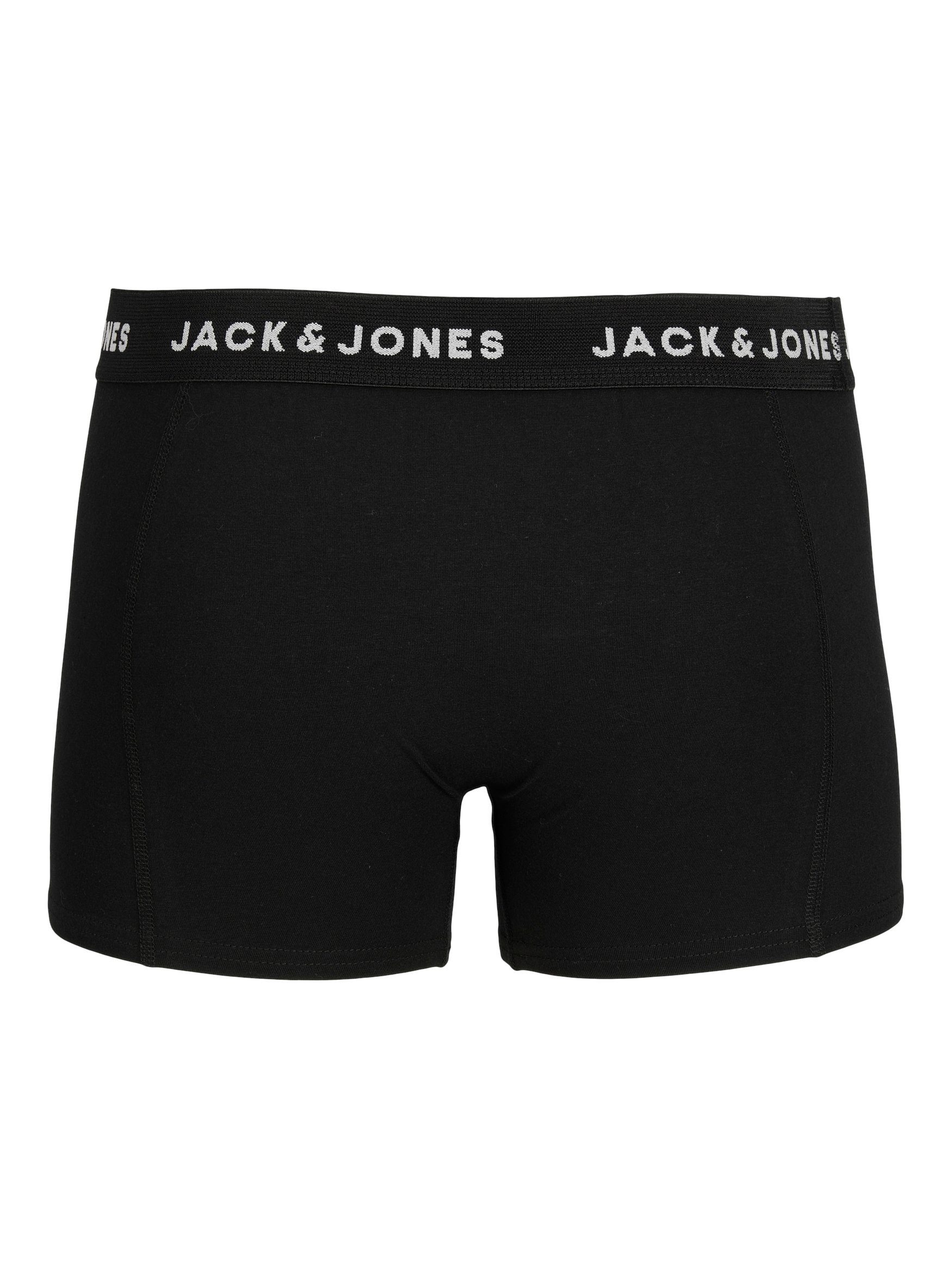 Jack & in Basic Unterhosen Jones Boxershorts (7-St) Set 6767 Schwarz Trunks 7er-Pack Boxershorts JACHUEY