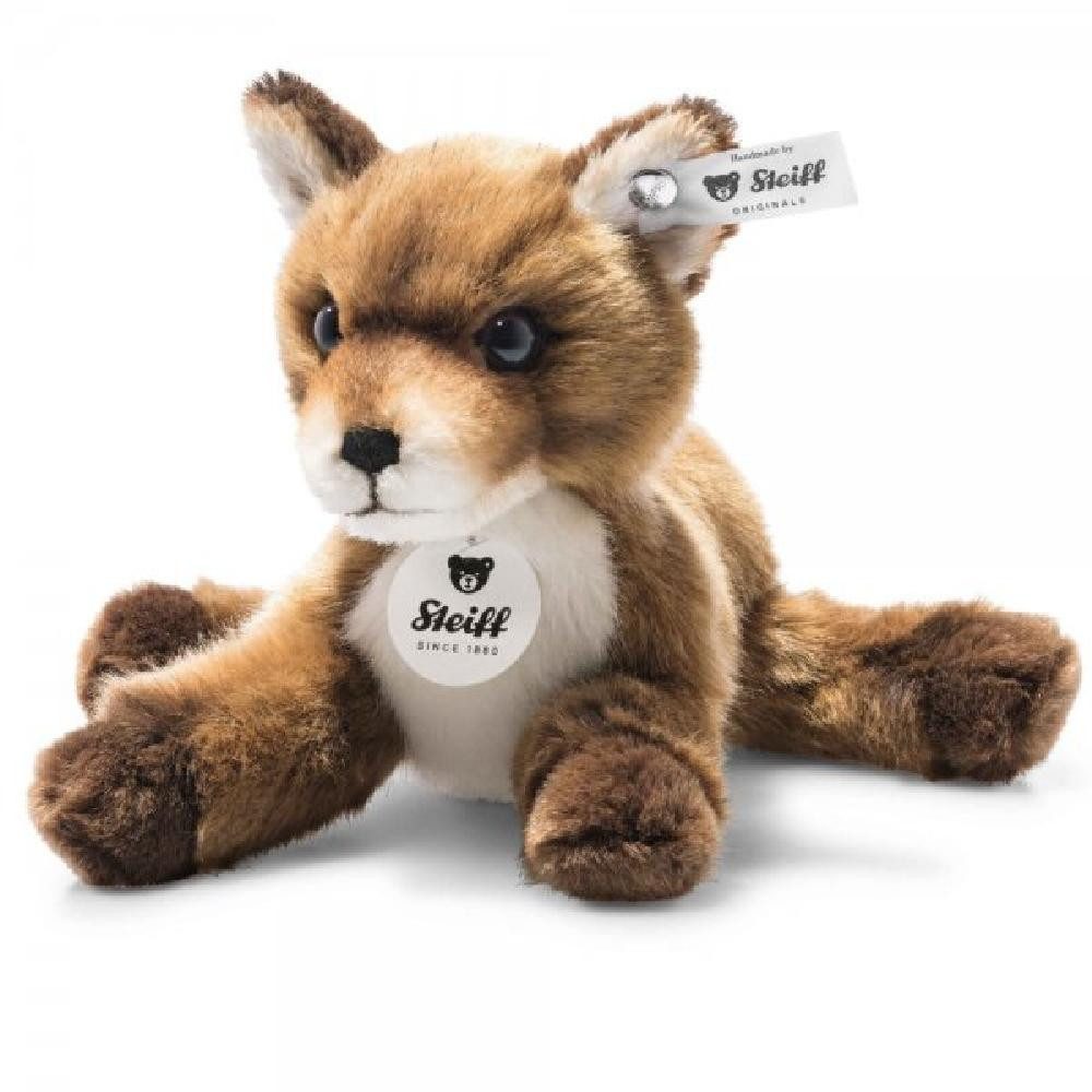 Steiff Kuscheltier Kuscheltier Babyfuchs Foxy Braun Liegend (19 cm)