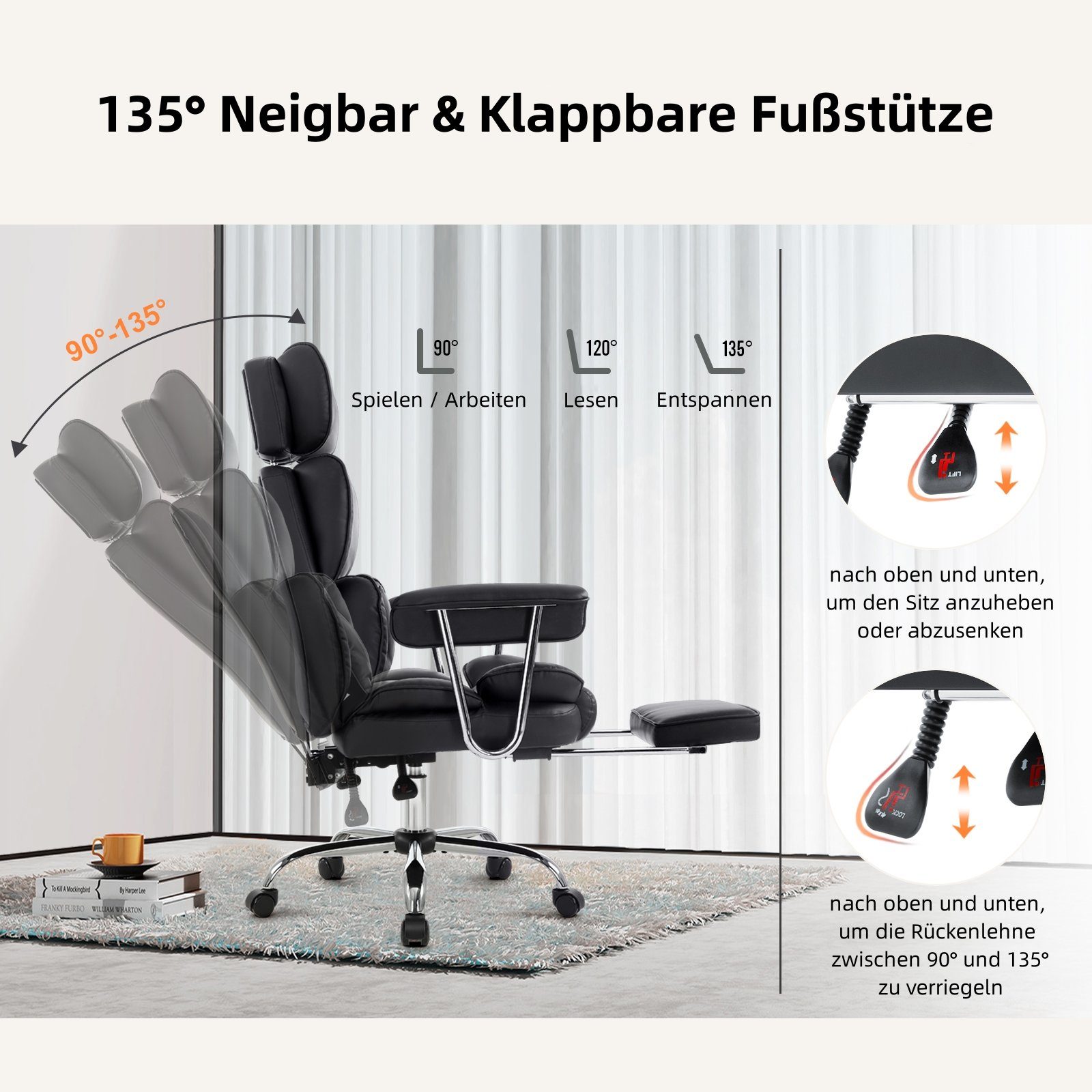 Intimate WM Heart Chefsessel Ergonomischer Bürostuhl, günstig online kaufen