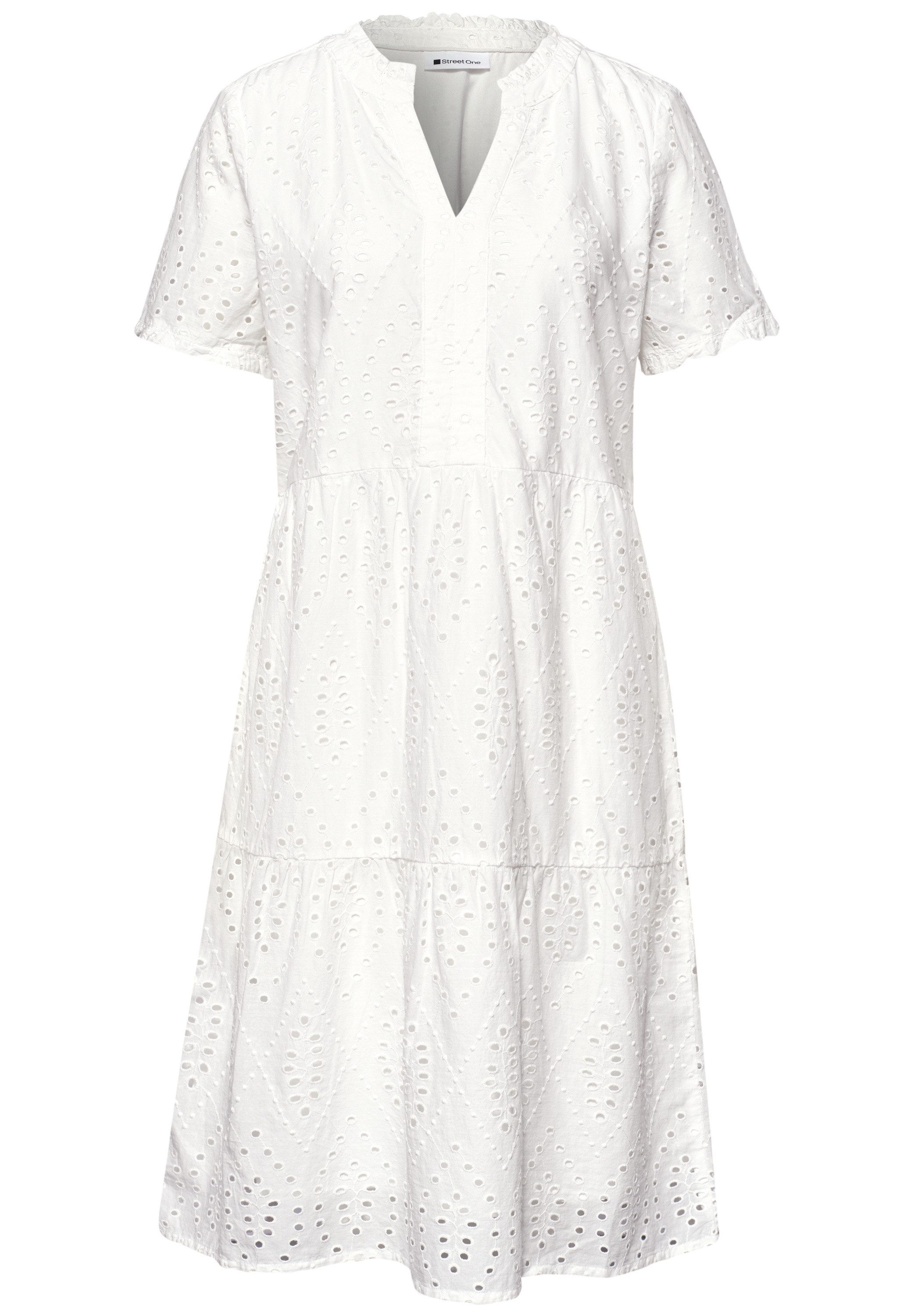 STREET ONE Tunikakleid mit Lochmuster