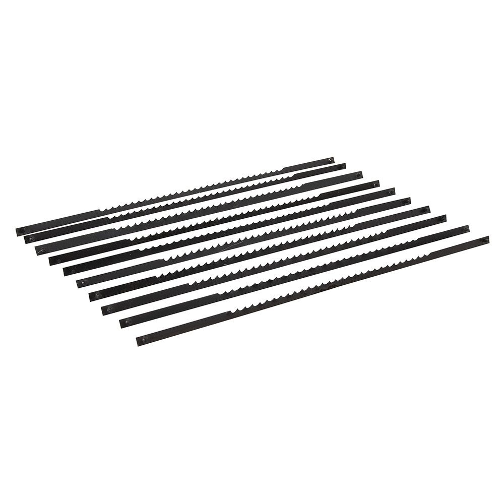 Stechbeitel 10 x Sägeblätter für Dekupiersäge 130mm 10 ZpZ mit Haltestiften