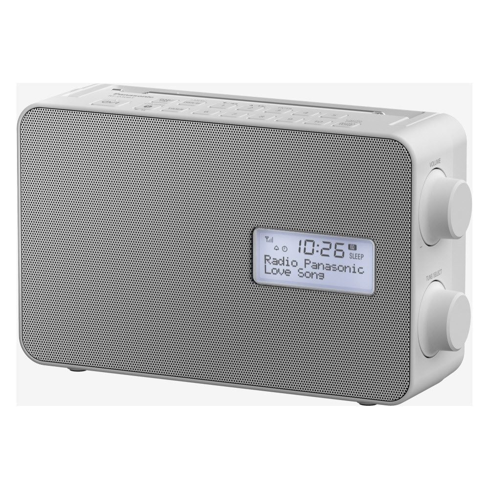 Panasonic Panasonic RF-D30BTEG-W DAB+ Digitalradio im Retrodesign. Retro-Radio (DAB+ und UKW Empfang, Bluetooth-Funktion, Spritzwasserschutz (IPX4) und praktischer Küchentimer)