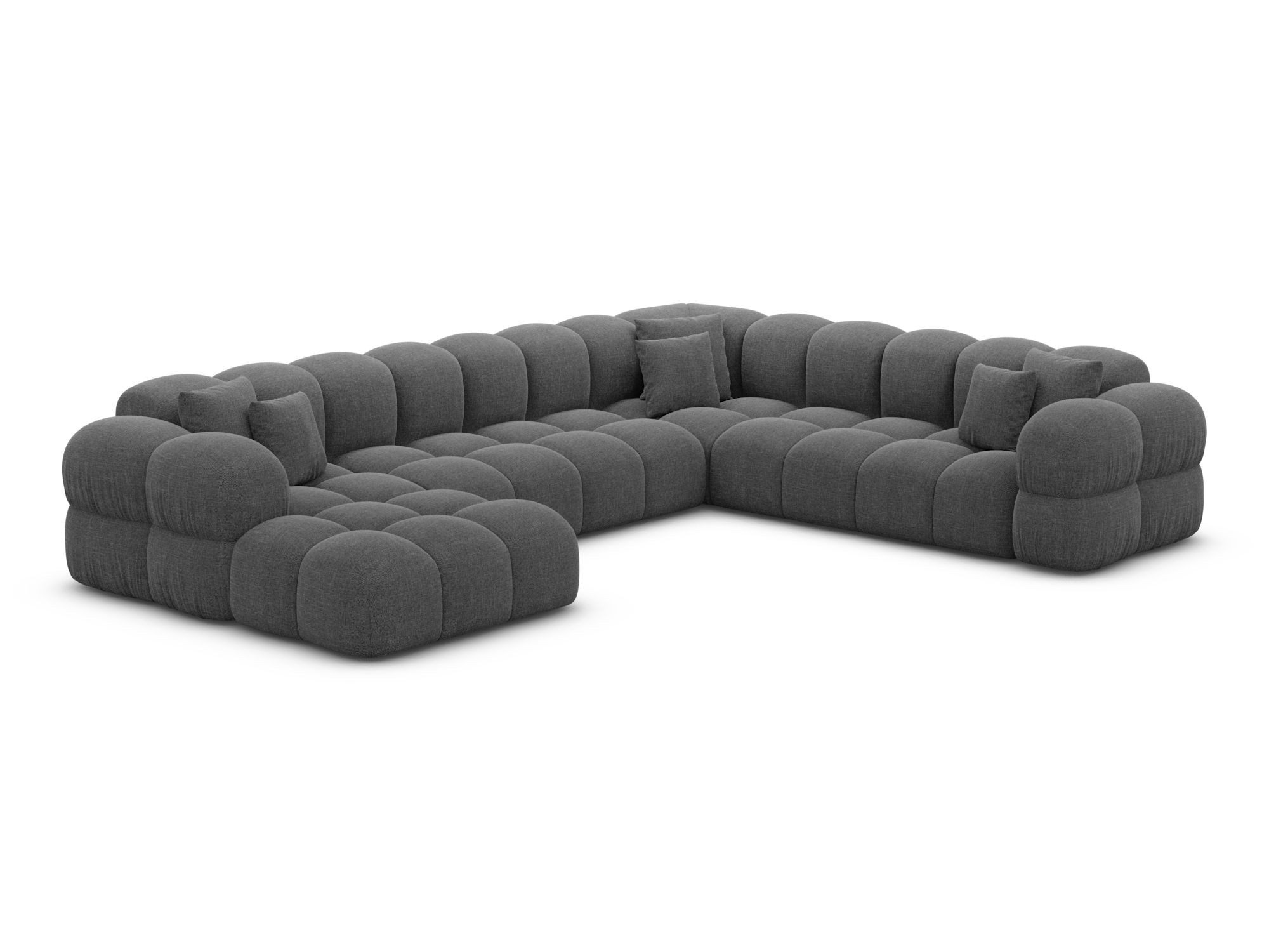Sofa Dreams Wohnlandschaft XXL Stoff Wohnlandschaft Monteverde U-Form, Wohnlandschaft, U-Form, Moderne Wohnlandschaft in U-Form, 2 Zierkissen inklusive