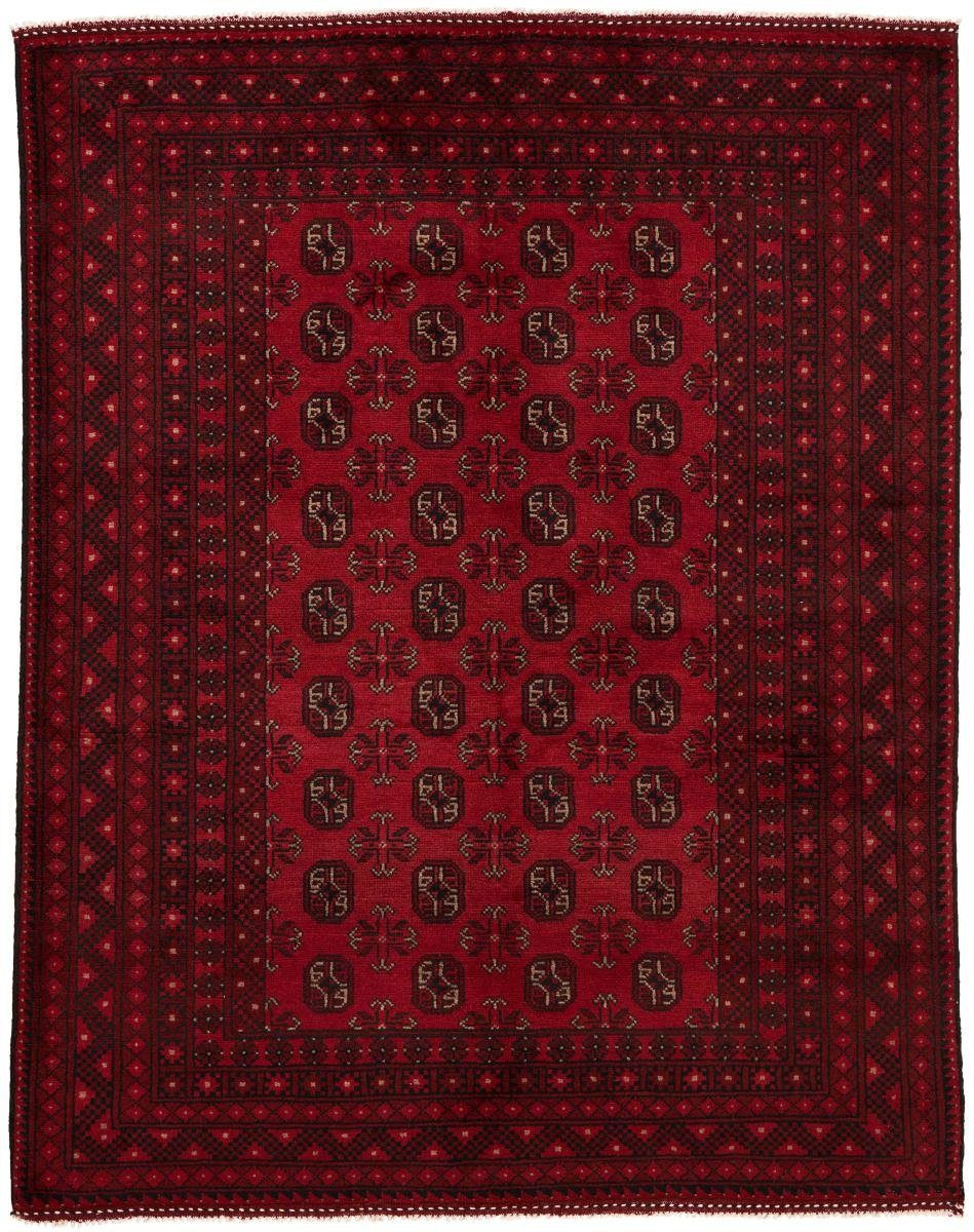 Orientteppich Afghan Akhche 154x196 Handgeknüpfter Orientteppich, Nain Trading, rechteckig, Höhe: 6 mm