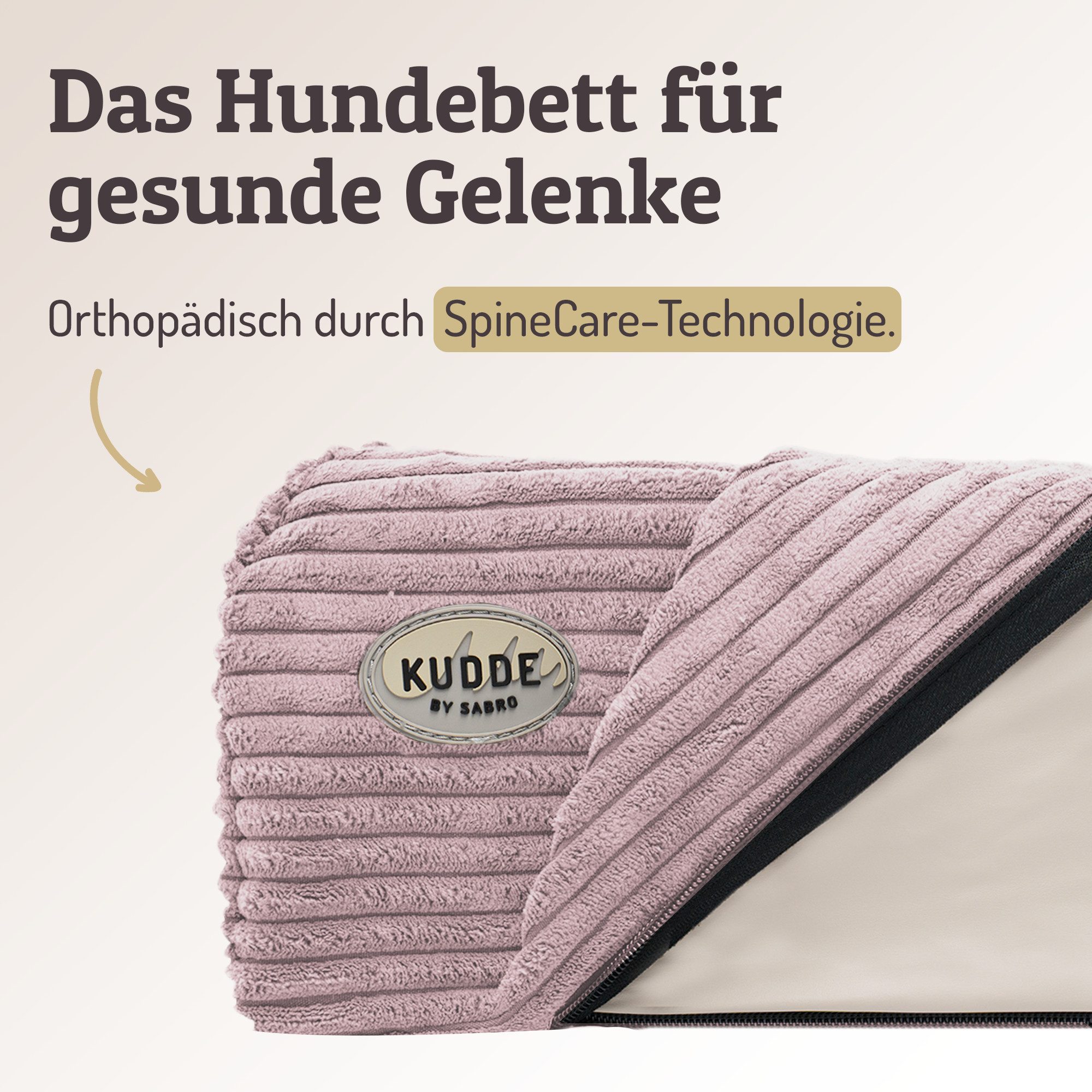 SABRO Hundekorb KUDDE Orthopädisch - Waschbar & Wasserabweisend - Ergonomis günstig online kaufen
