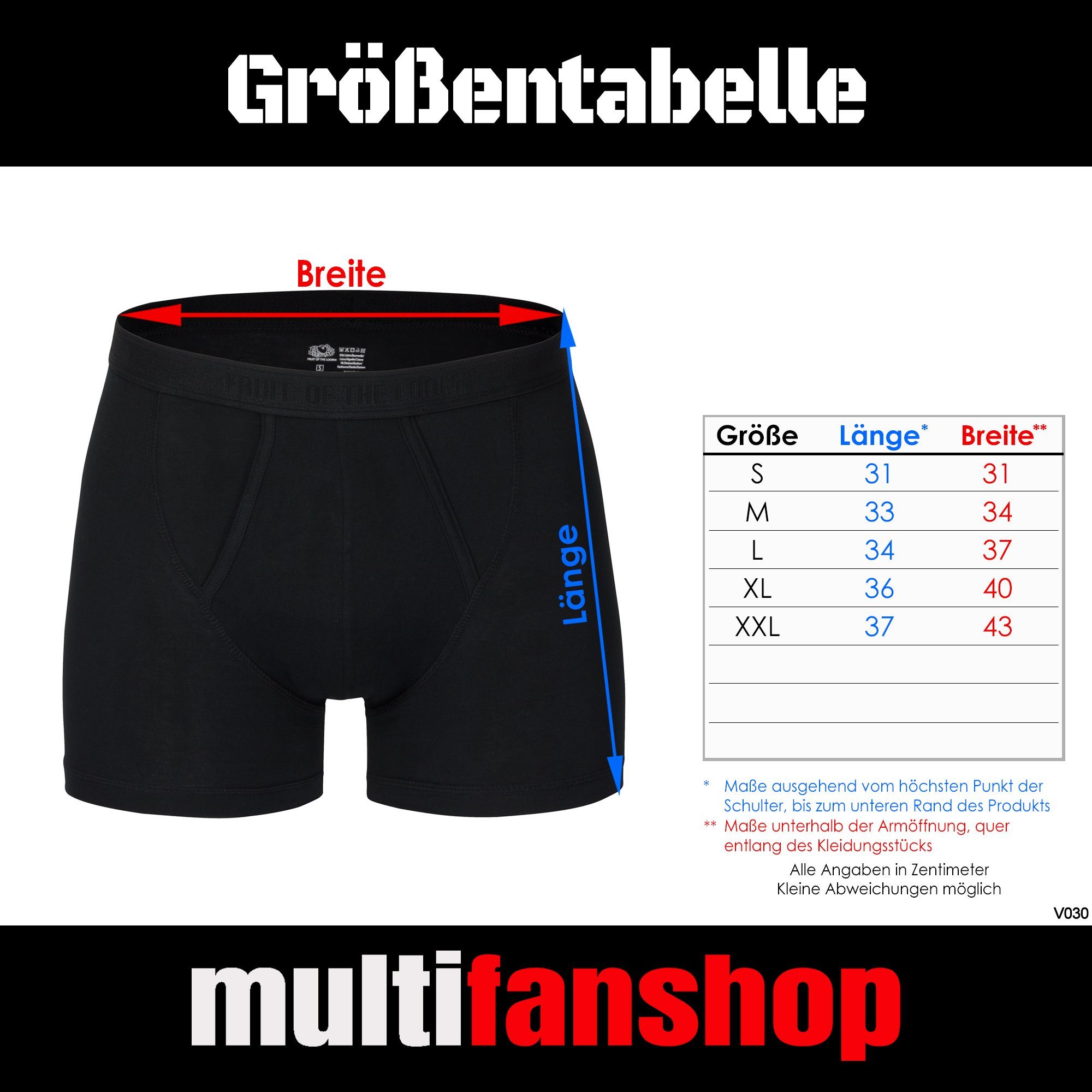 multifanshop Boxershorts Hoffenheim - Herzschlag - Unterwäsche günstig online kaufen