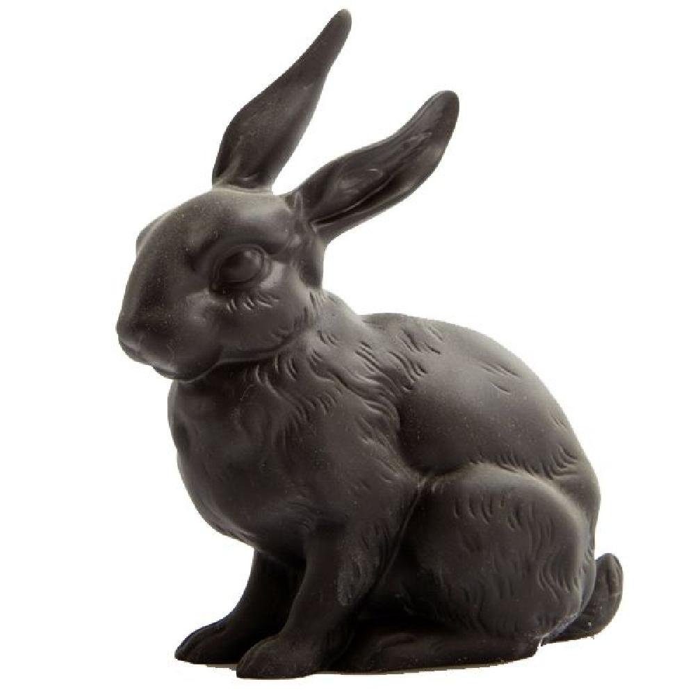 Reichenbach Osterhase Porzellanfigur Hase sitzend Schwarz