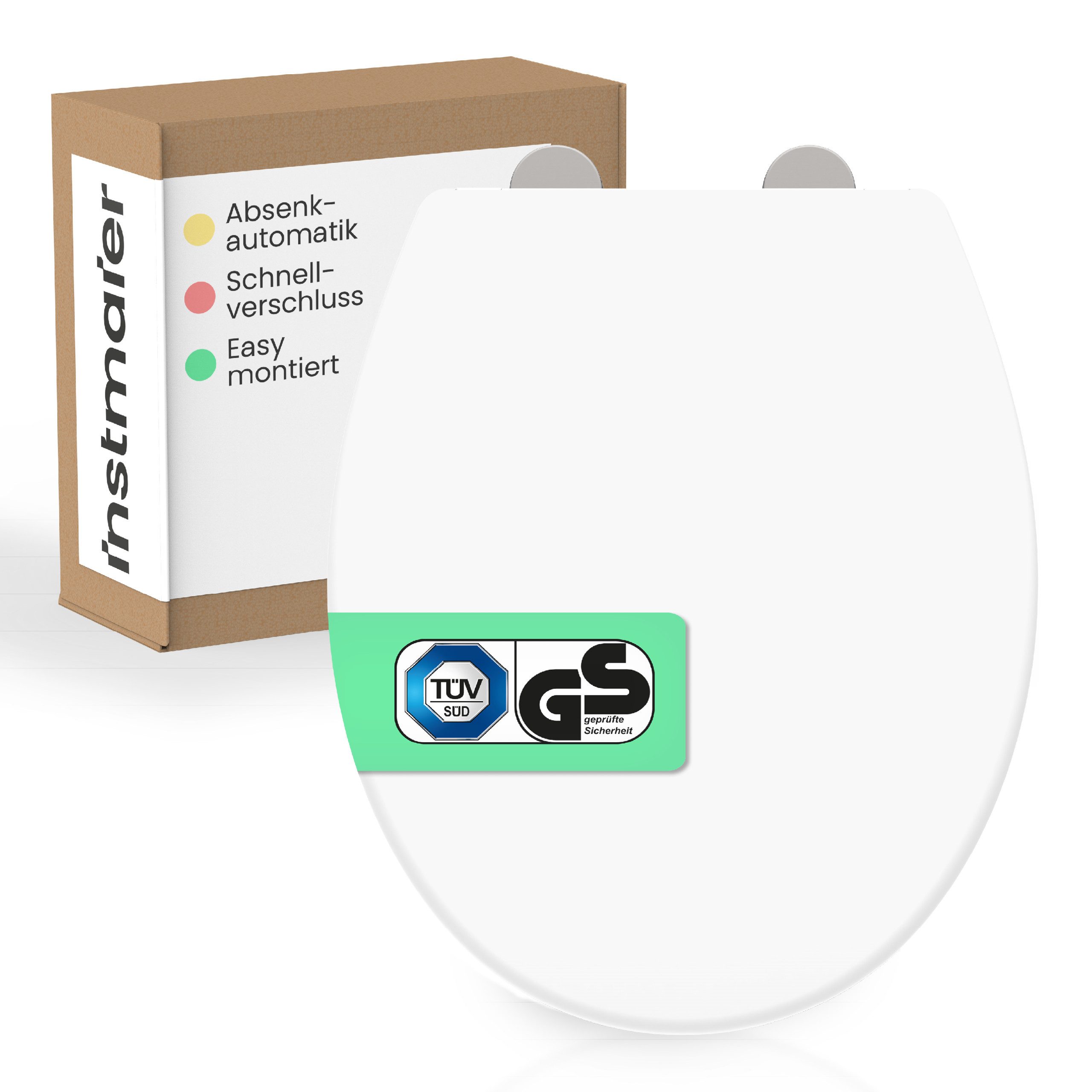 instmaier WC-Sitz instmaier Helma, Toilettendeckel mit Absenkautomatik, Abs günstig online kaufen