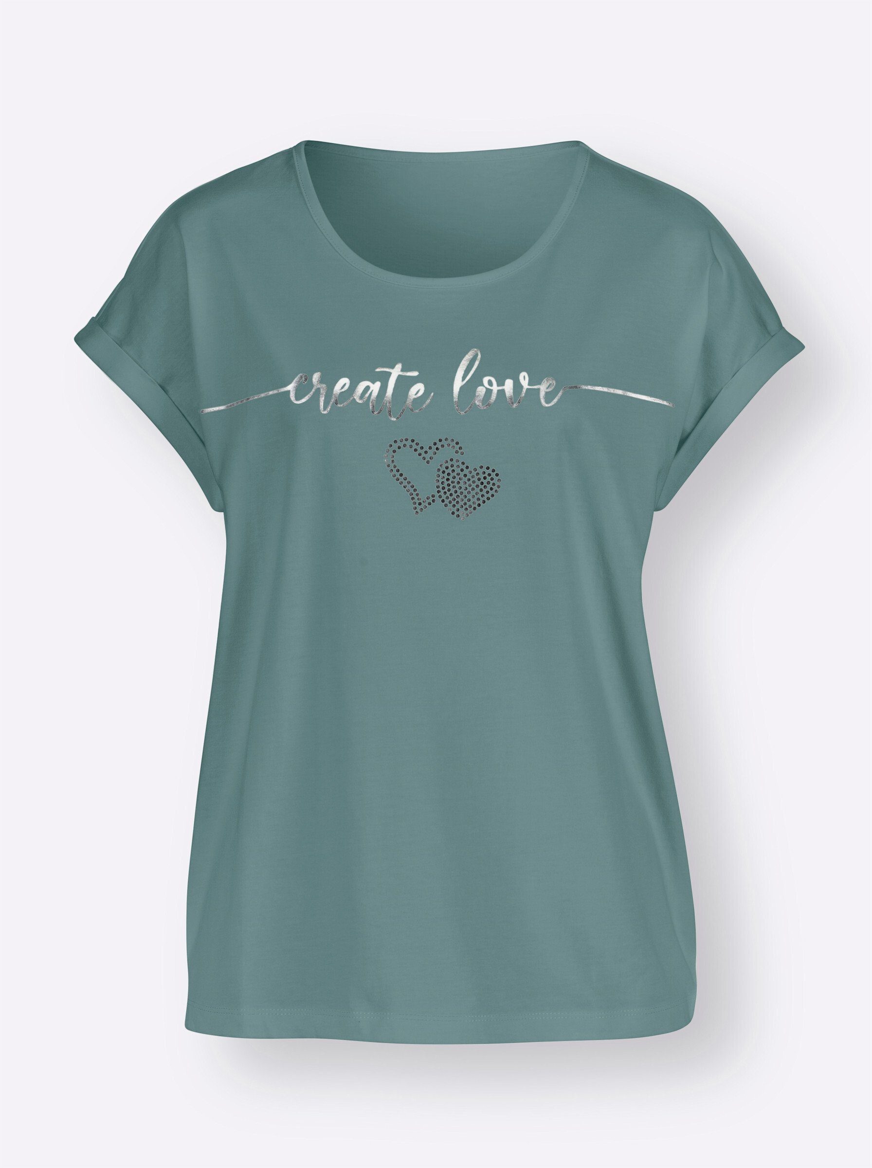 Sieh an! T-Shirt Rundhals-Shirt Extra kurz