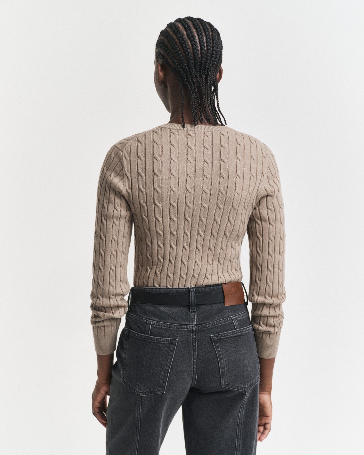 Gant Cardigan STRETCH COTTON CABLE Zopfmuster, günstig online kaufen