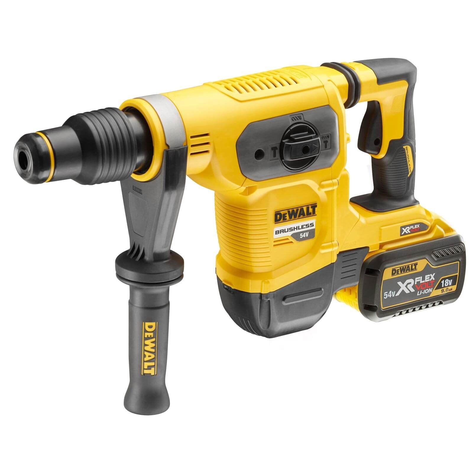 DeWalt Kombihammer DeWALT Akku-Kombihammer DCH481X2-QW FlexVolt SDS-max, 54V, 9Ah, 54 V, (Set), inkl. Ladegerät & 2x Akku