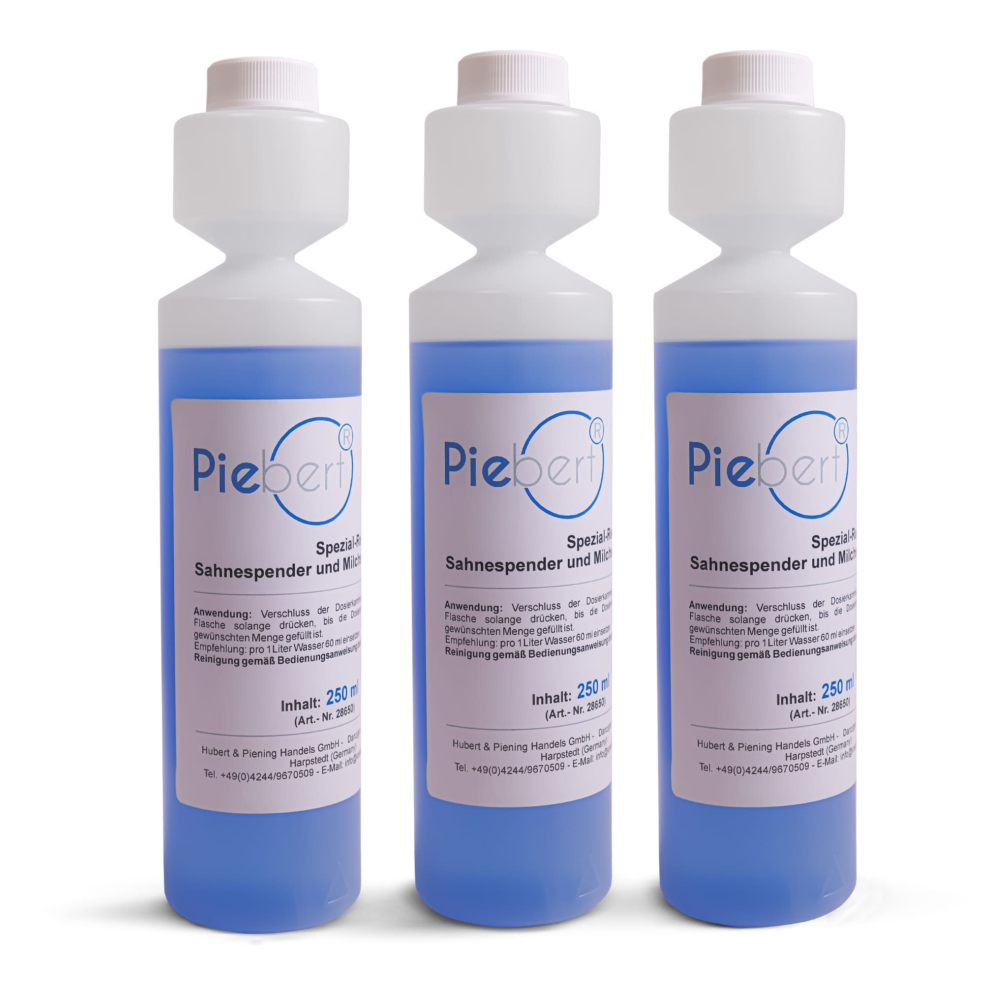 Dampfgareinsatz 3x 250ml Piebert Milchsystemreiniger 28650 für