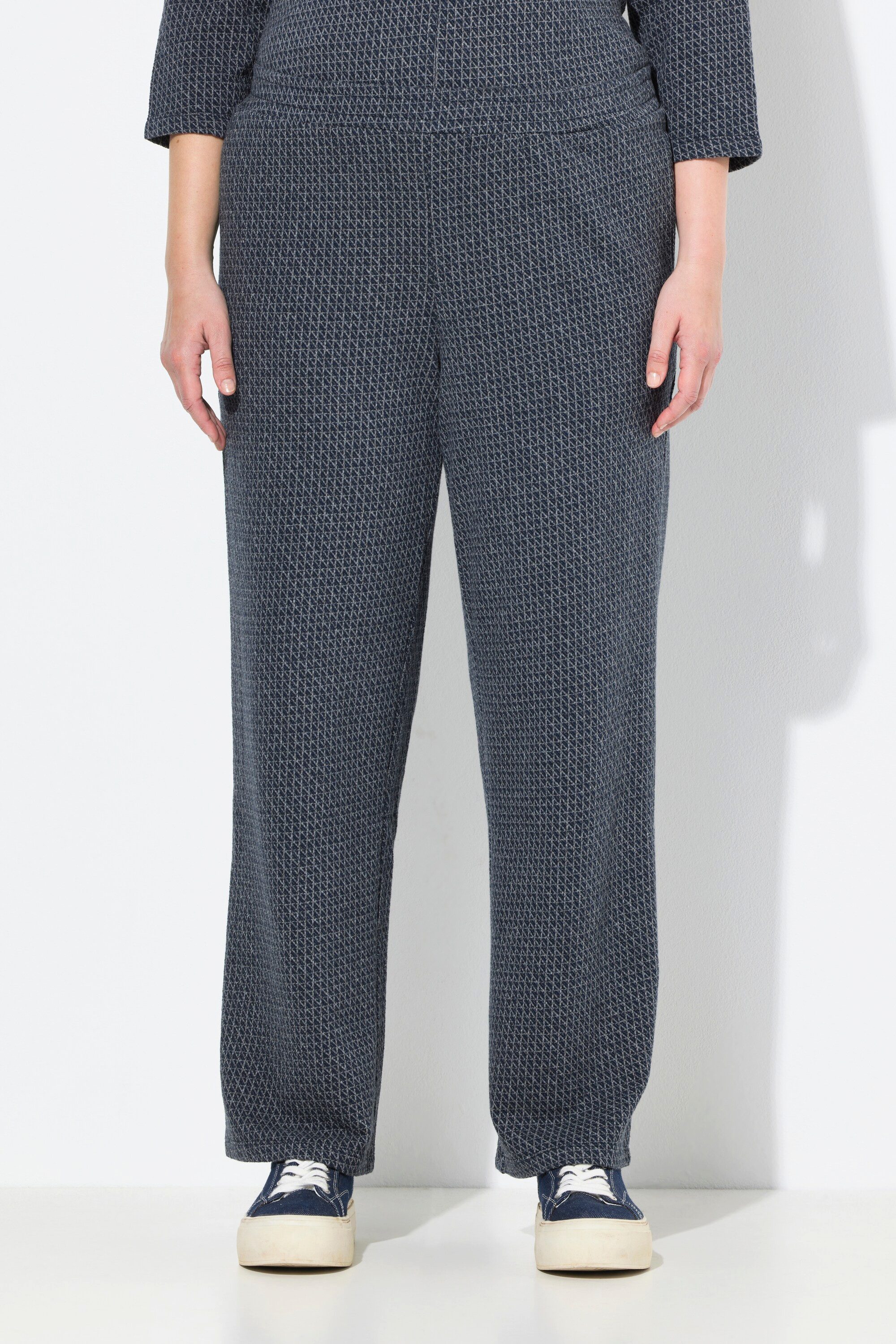 Ulla Popken Schlupfhose Sweathose Rose weites Bein Elastikbund günstig online kaufen