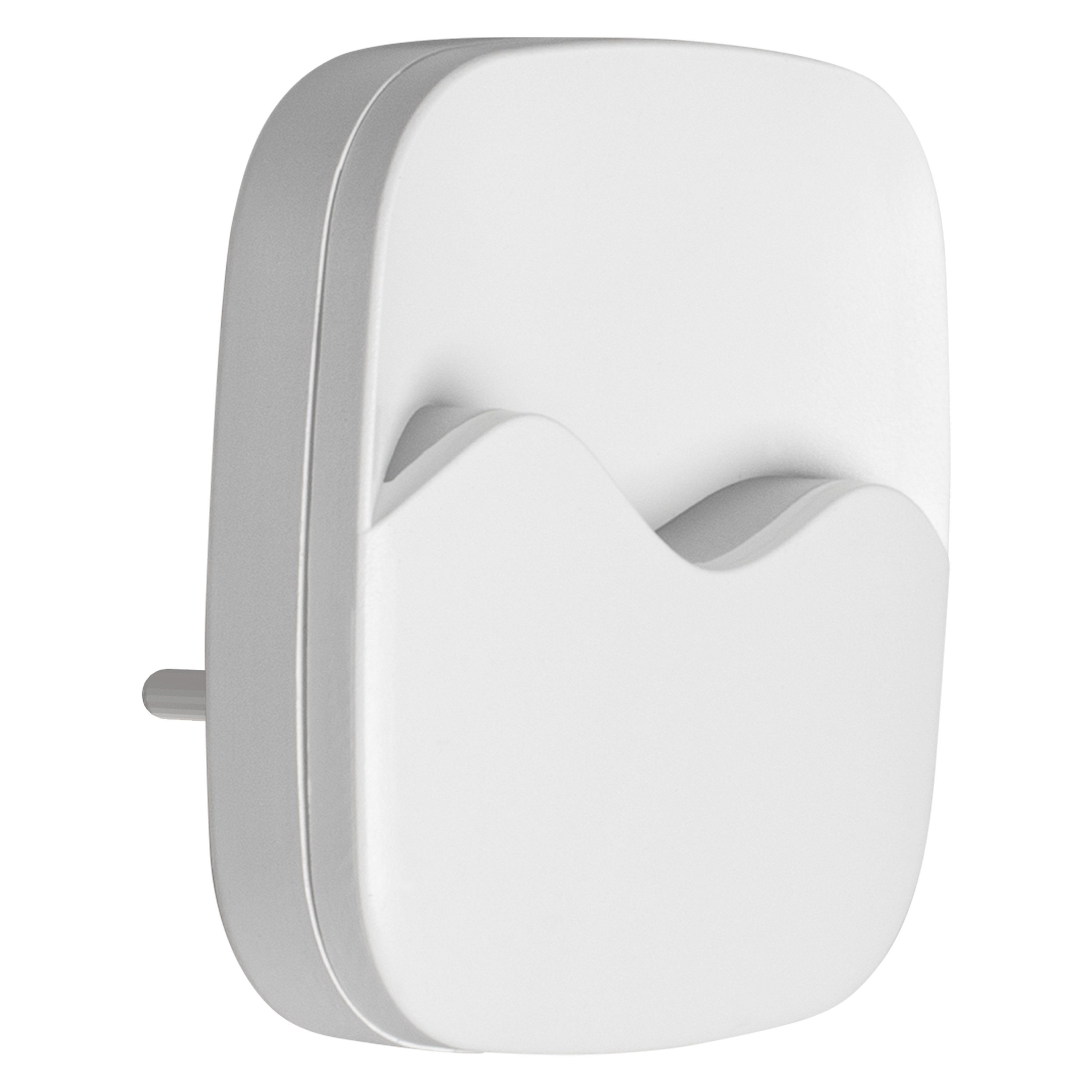 Ledvance Nachtlicht LUNETTA Wave White, Integrierter Tag-/Nacht-Sensor, LED fest integriert, mit Leuchtmittel, Warm weiß, direkter Netzanschluss, integrierter Tag-/Nacht-Sensor