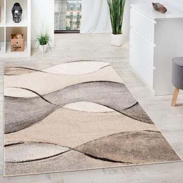 Teppich Elegance 755, Paco Home, rechteckig, Höhe: 14 mm, modernes Wellen-Design, ideal im Wohnzimmer & Schlafzimmer