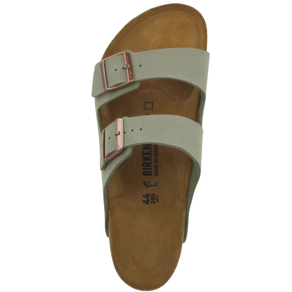 normal Birkenstock grau Erwachsene Nubuk Birko-Flor Unisex Arizona Sandale