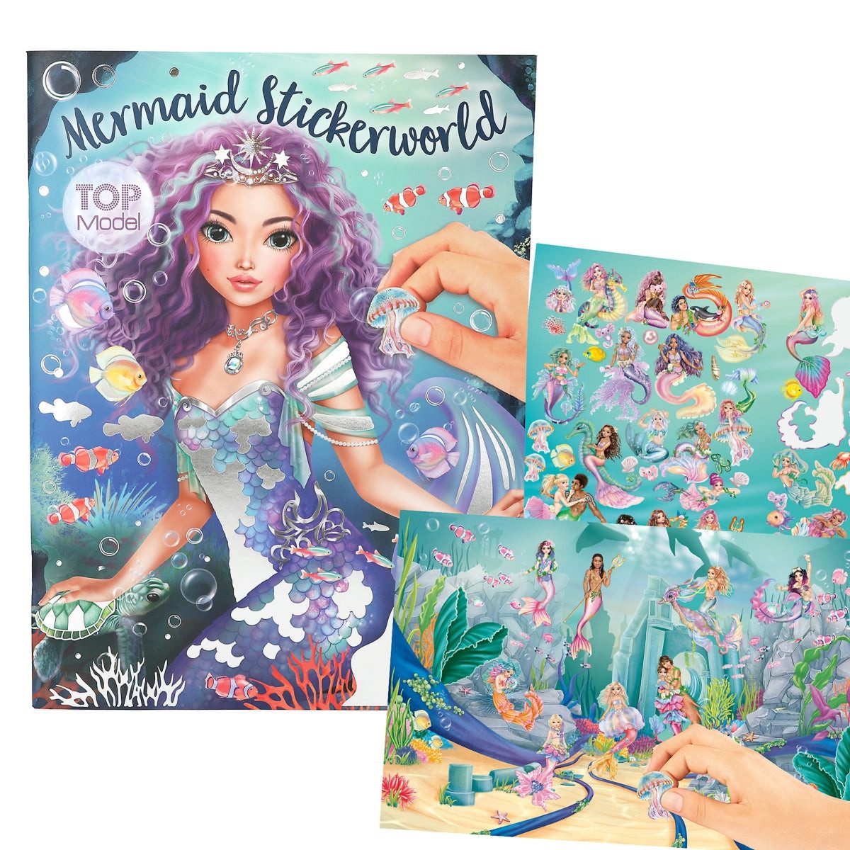 Depesche Stickerbuch DEPESCHE TOPModel Metallic Stickerworld MERMAID - Meerjungfrauen Stick