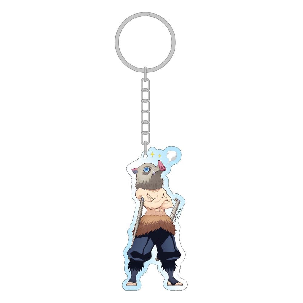 Sakami Merchandise Schlüsselanhänger Demon Slayer Acryl Schlüsselanhänger Inosuke Holographic 8 cm