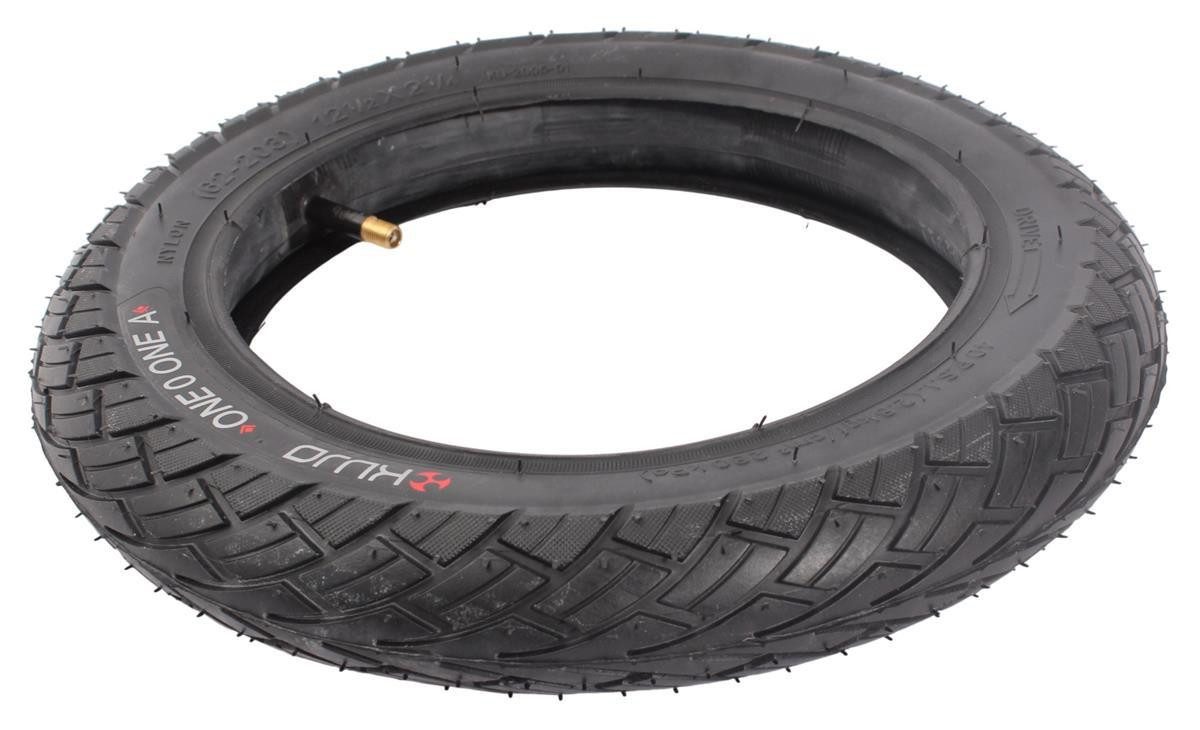 KHEbikes Fahrradreifen Fahrrad Reifen Set KUJO One 0 One A 12,5 x 2,25 Schwarz mit Schlauch, (1-tlg)
