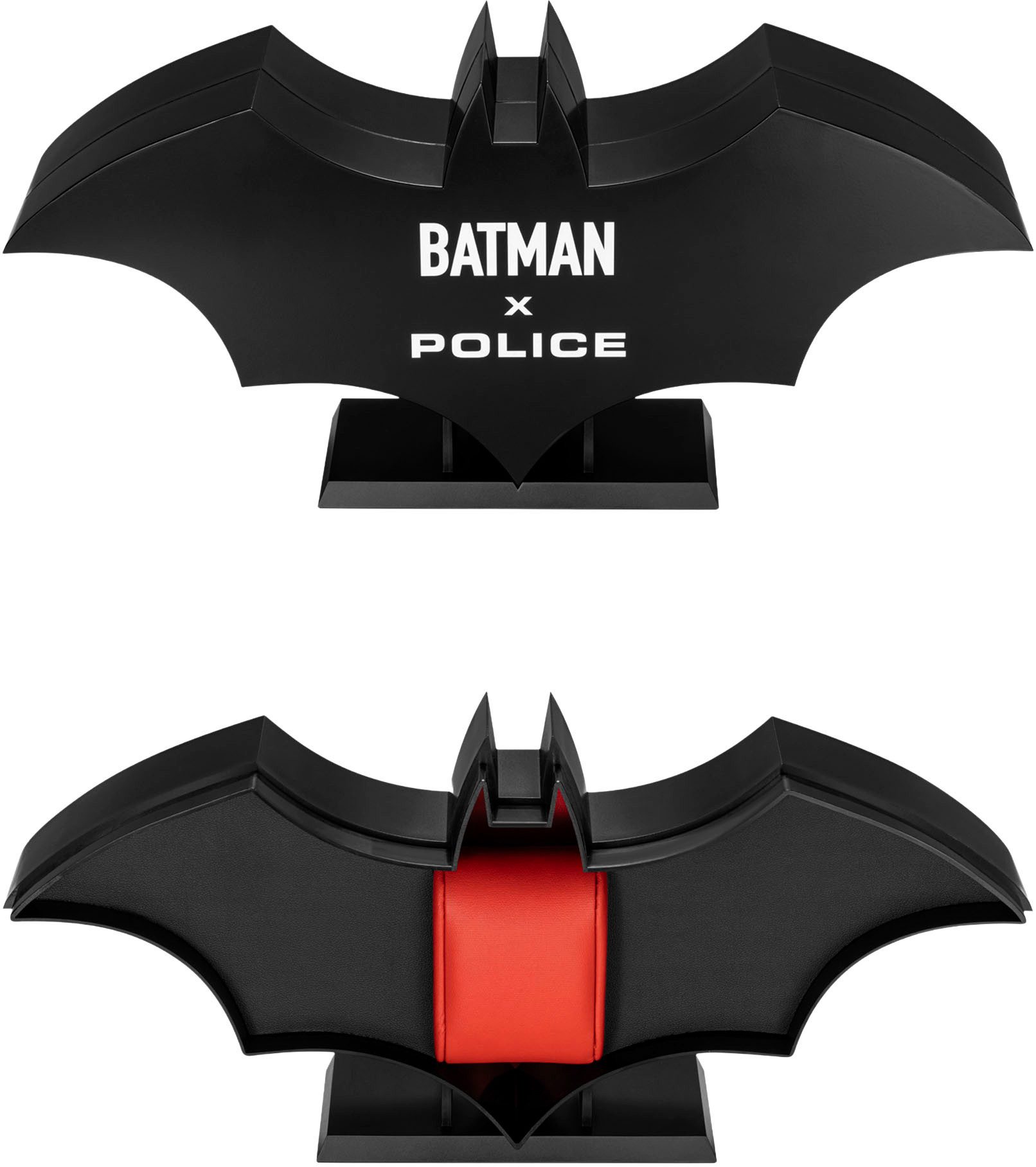 Police Quarzuhr BATMAN DARK SIDE PEWGN0075401, Armbanduhr, Herrenuhr, Silikonarmband, analog, Datum