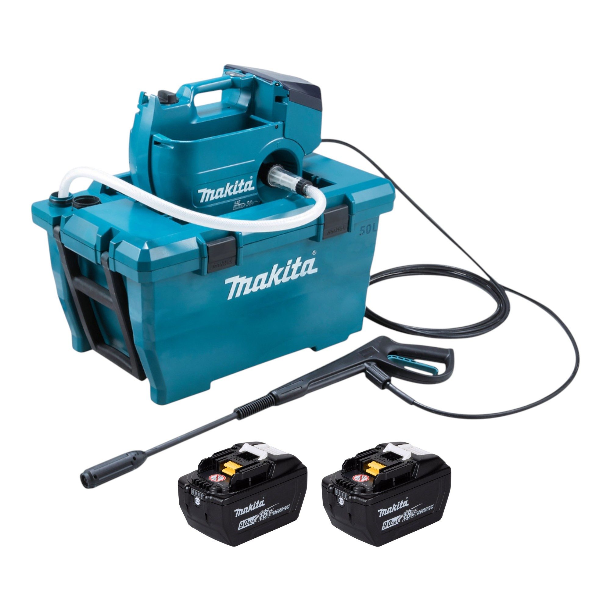 Makita Hochdruckreiniger DHW 080 ZK Akku Hochdruckreiniger 36 V (2x 18 V) 80 bar 380 l/h