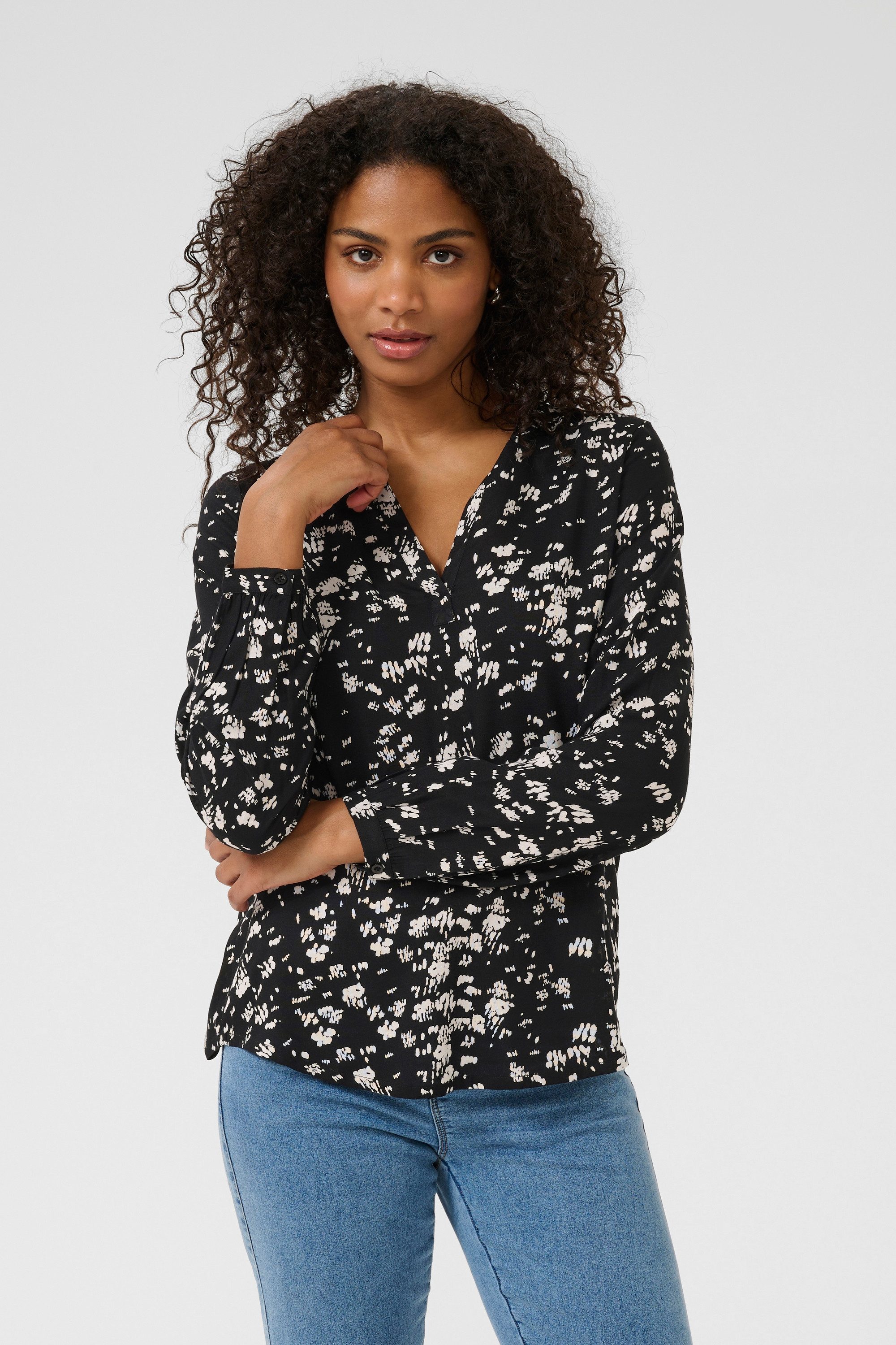 Langarmbluse Bluse langarm KAbeathe