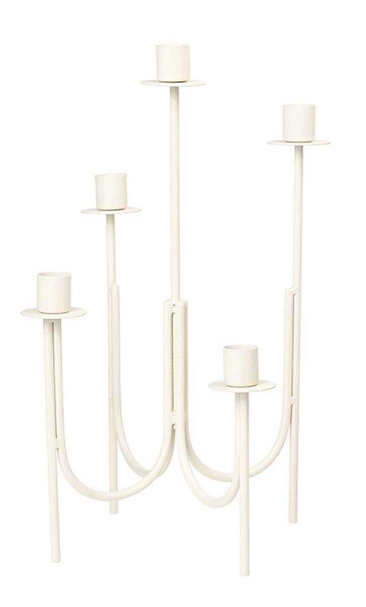 Broste Copenhagen Kerzenleuchter Farri Leuchter white 36cm, Farri Leuchter