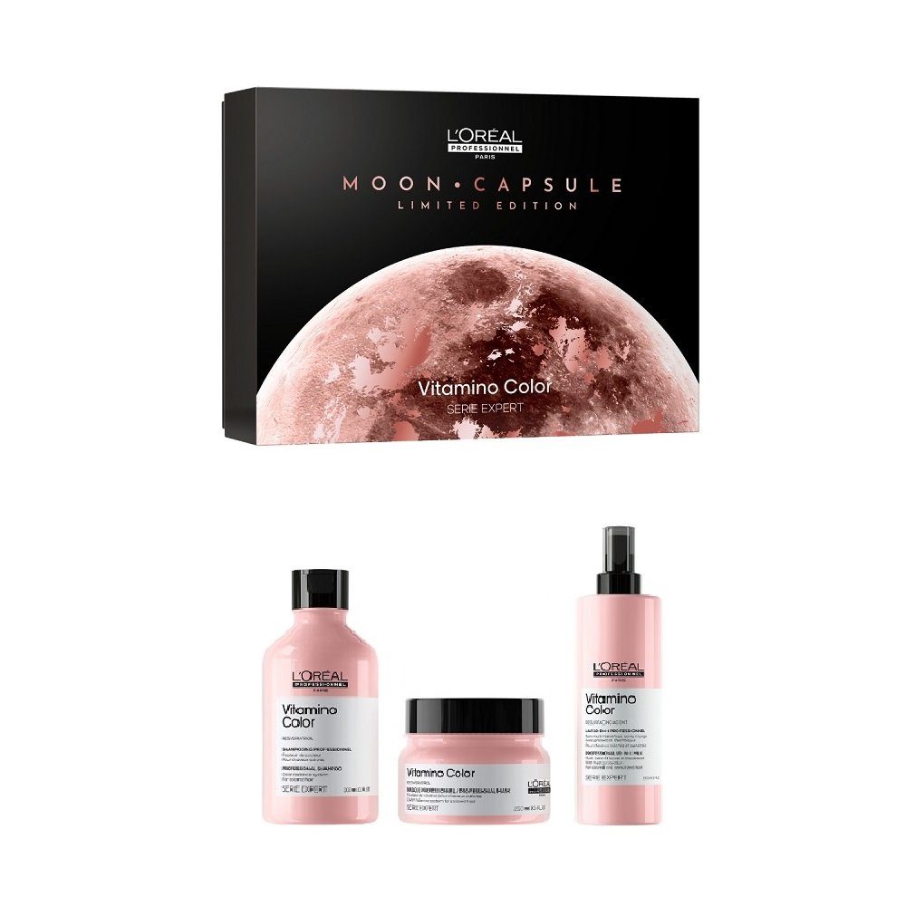 L'ORÉAL Geschenkset Color Loreal Haarpflege-Set PROFESSIONNEL PARIS Trio Vitamino