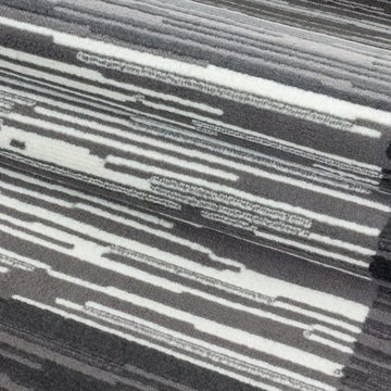 Teppich, Homtex, 80 x 150 cm, Moderner Designer Kurzflor Teppich 10mm Gemusterte Bordüre, Liniert