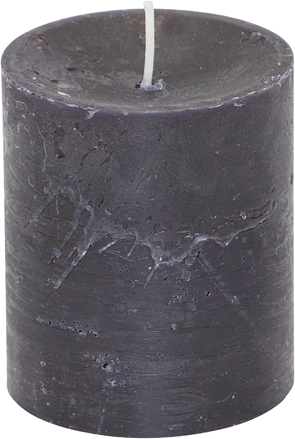 MichaelNoll Stumpenkerze Stumpenkerze Rustic 6er Set - Kerze - Kein Ruß - 30 Std.- 7x8 cm