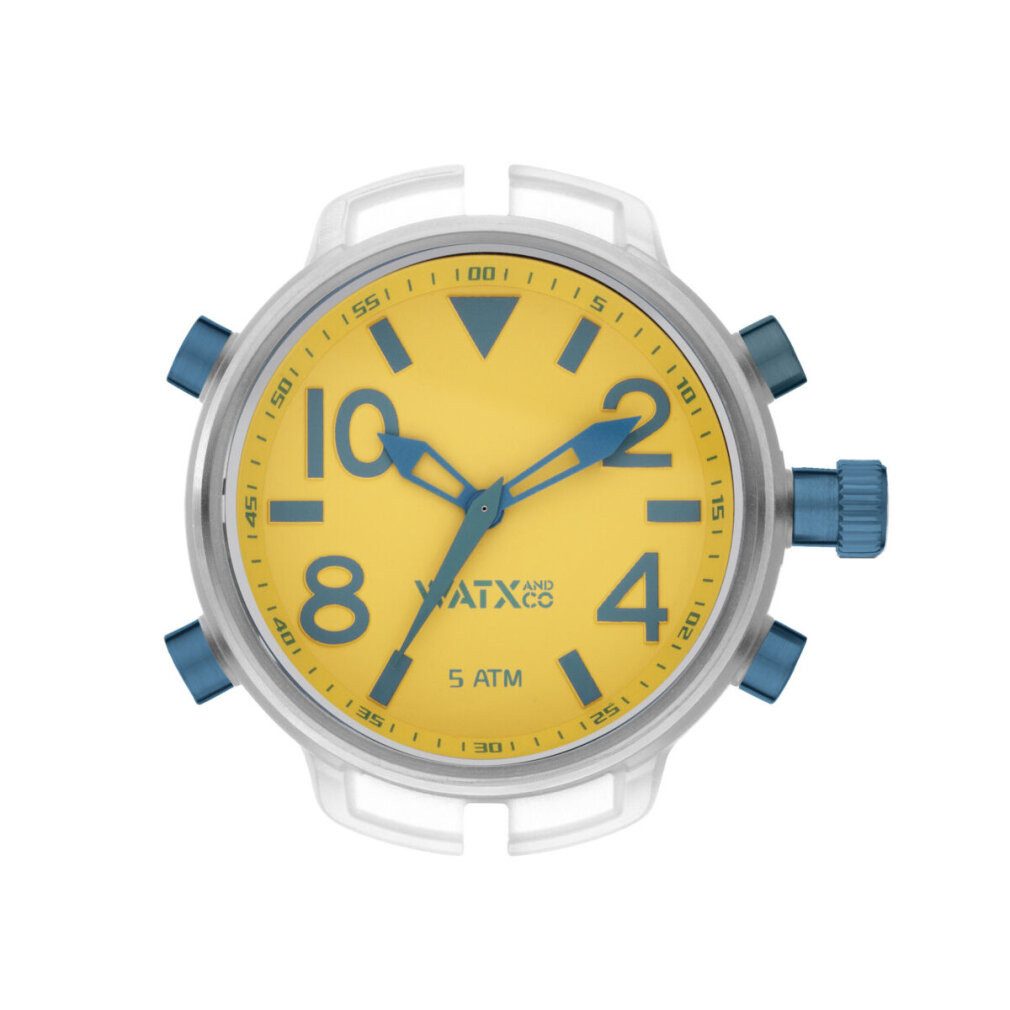 Watx Luxusuhr Unisex-Uhr & Colors RWA3747 Gelb (49 mm)