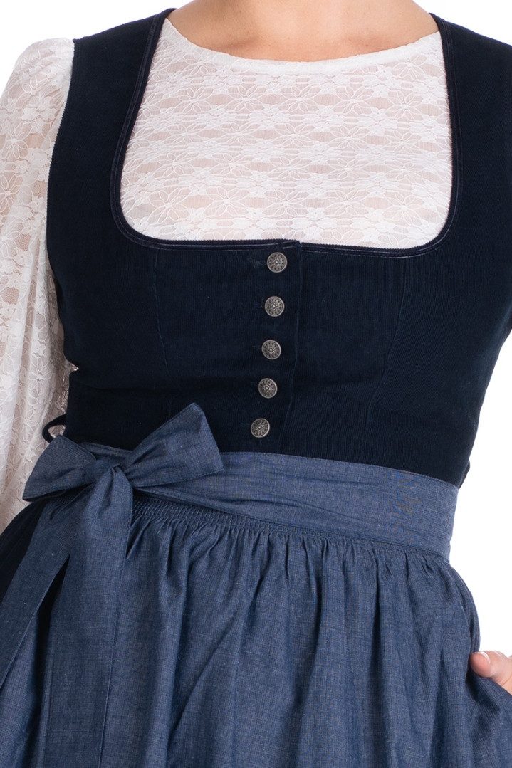 Hammerschmid Dirndl Cord Dirndl 2tlg. - ALMSEE - dunkelblau