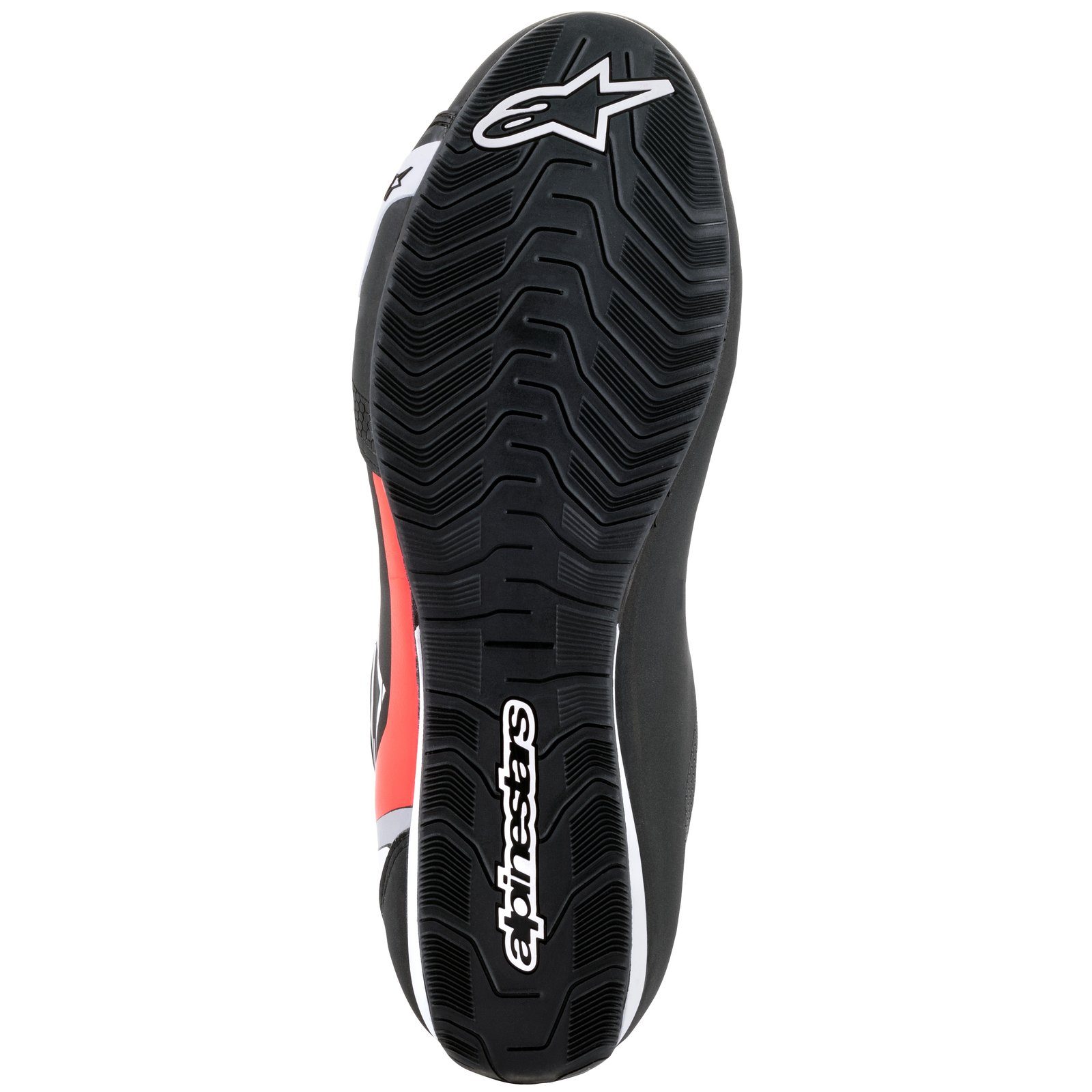 Alpinestars Alpinestars Sektor Motorradschuhe schwarz / weiß / fluo-rot Motorradstiefel (Packung, Antistatische und Öl- und Benzinfeste Sohle) motorradschuhe für herren