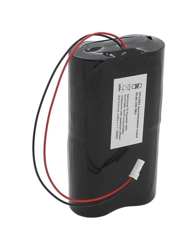 AccuCell Speicherbatterie 3V ersetzt Xtralis OSE-RBA - 34 Ah Batterie, (3,0 V)
