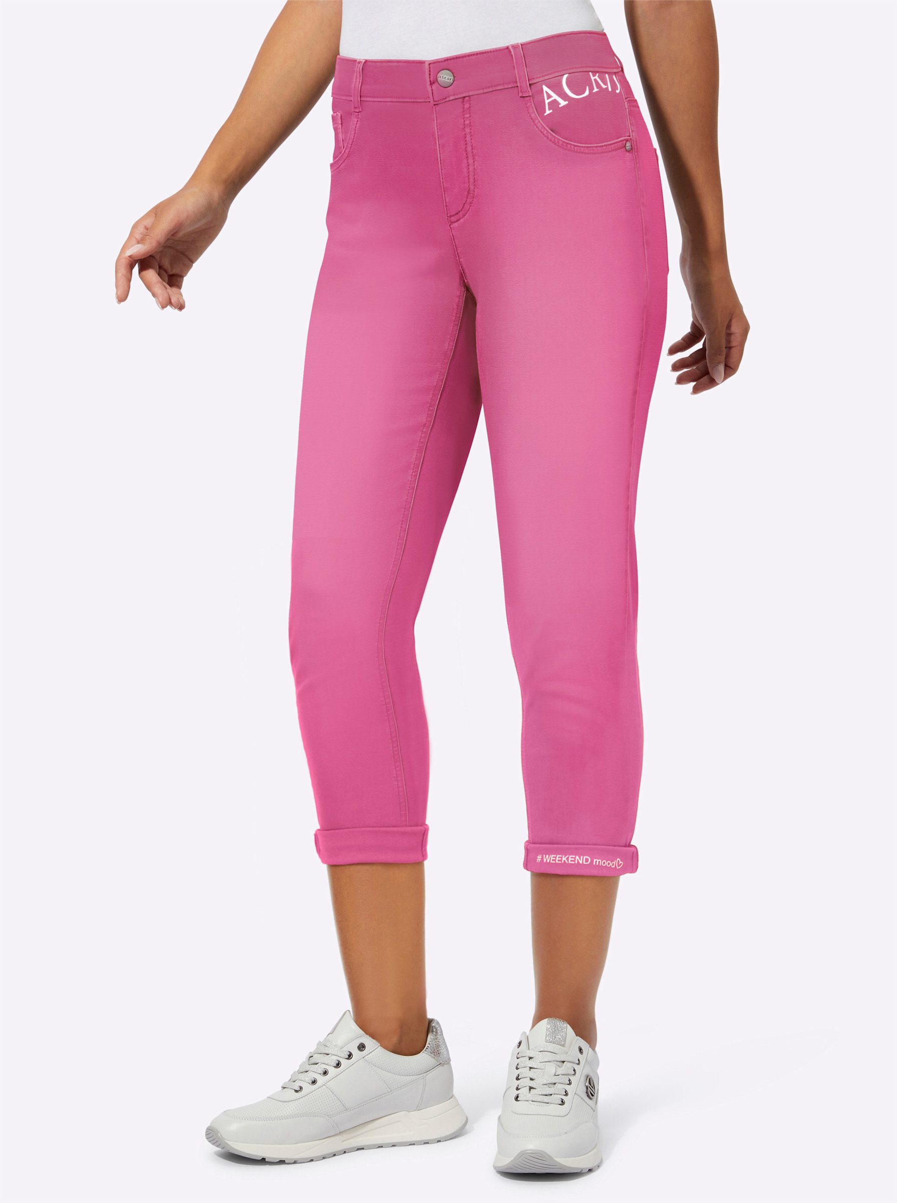 ascari Bequeme Jeans Edel-Jeans leicht vertieft