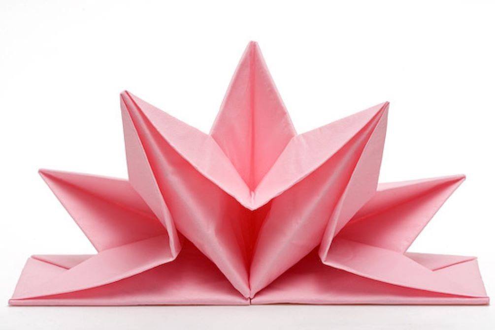 Sona-Lux Papierserviette »Stern-Servietten Venezia, Farbe: rosa,«, 12 Stück  pro Packung, bereits fertig gefaltete sternförmige Servietten online kaufen  | OTTO