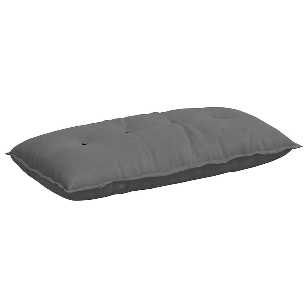 vidaXL Rückenkissen Rücken Kissen Dunkelgrau 100 x 50 cm Mikrofaserstoff, 1-tlg.