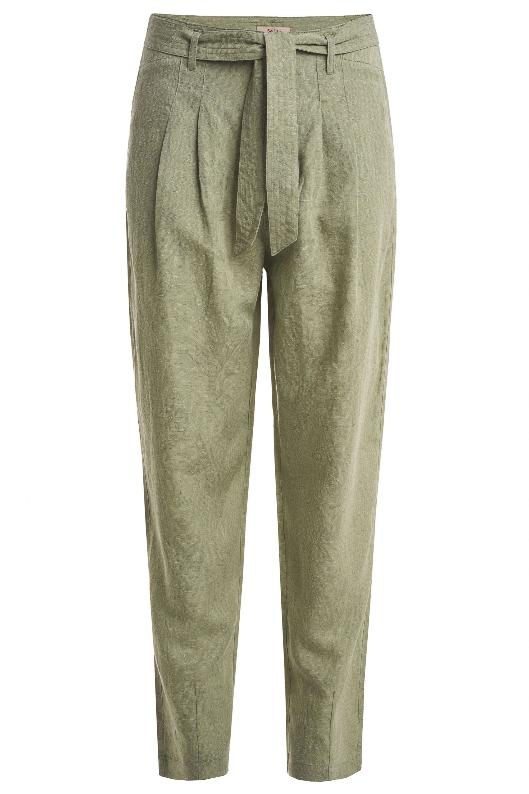 Salsa Stretch-Jeans SALSA JEANS MARGARET CAPRI light olive jaquard 125700.1105