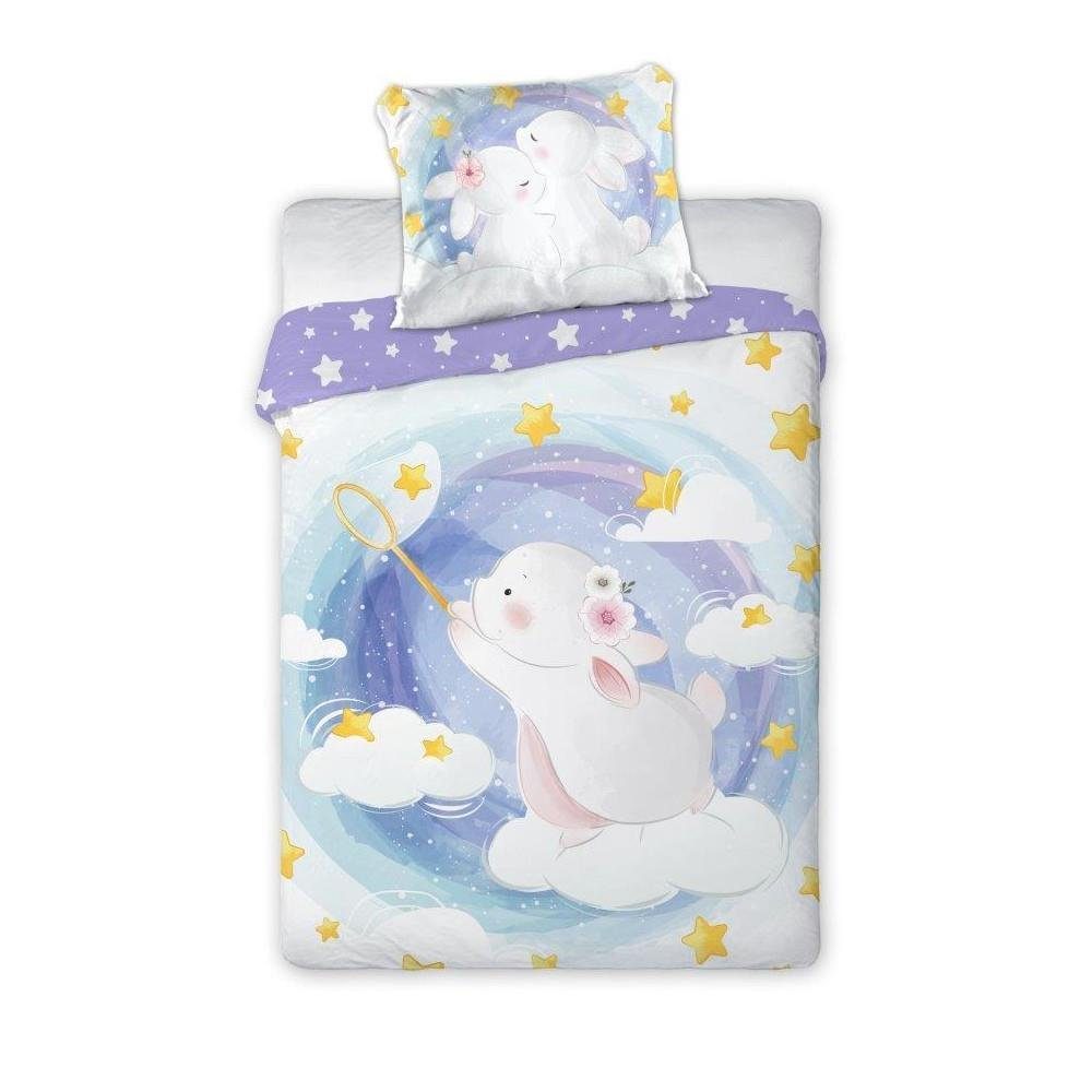Babybettwäsche Baby Bettwäsche Kaninchen 100x135cm, 100% Baumwolle