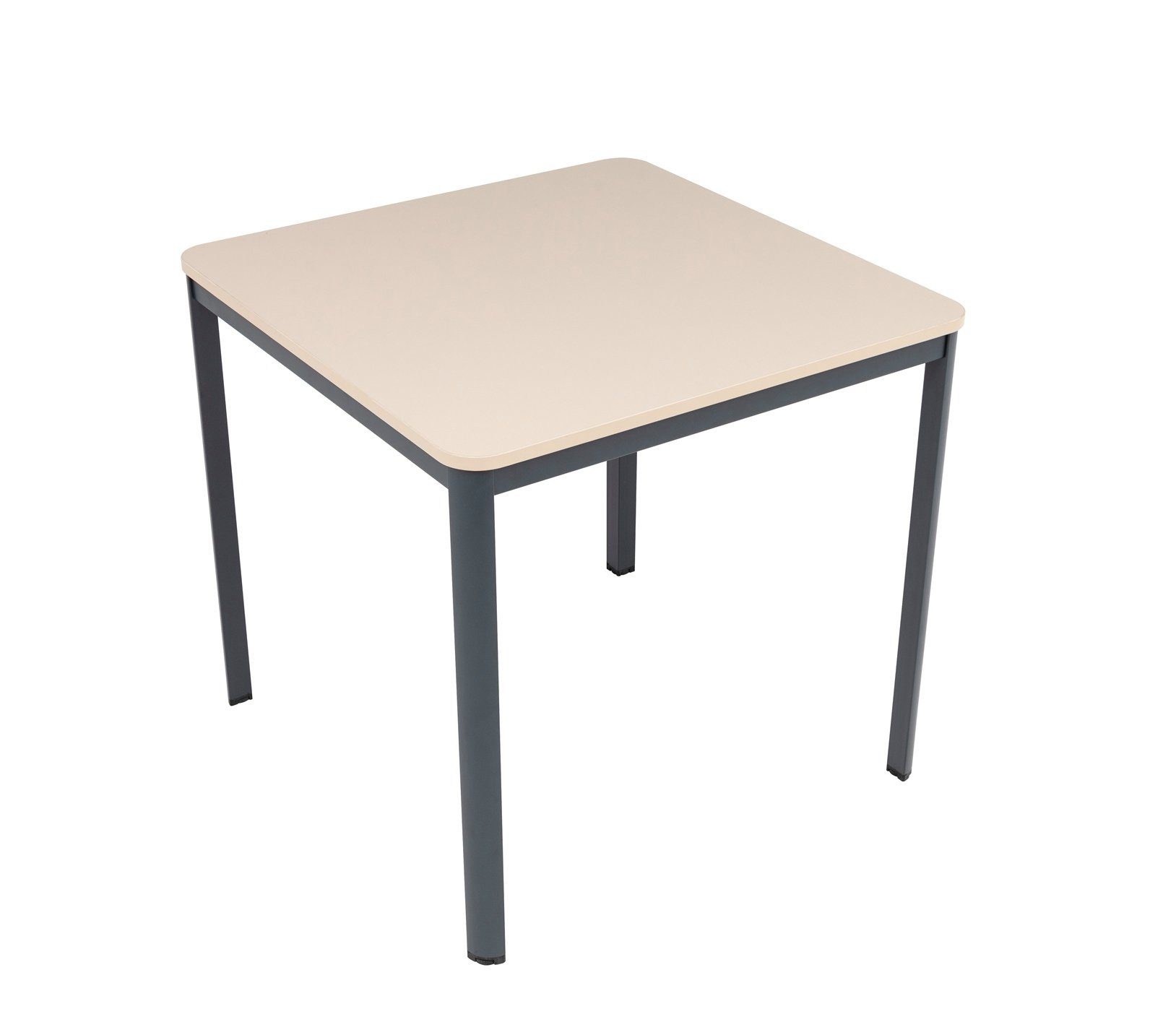 80x80x75 Nova, Schreibtisch Furni24 cm, Sandfarbe/anthrazit Schreibtisch