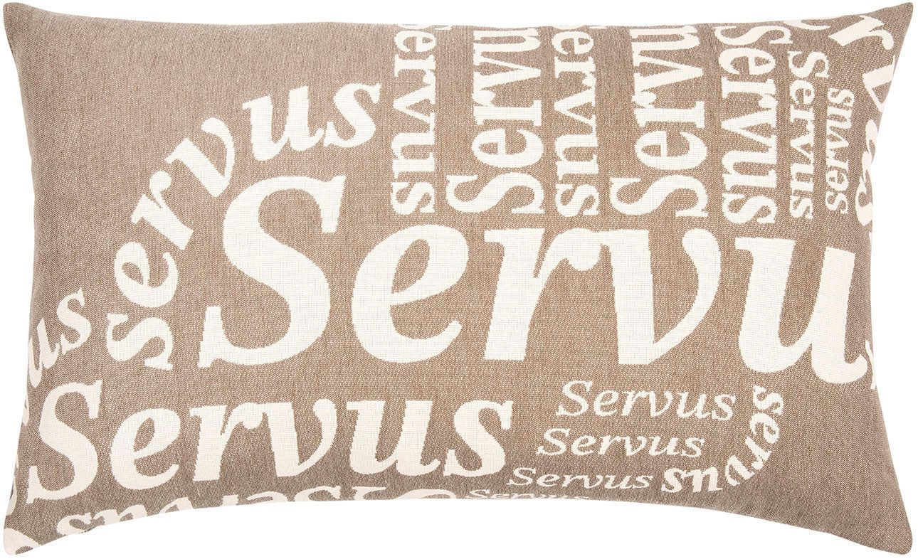 PAD Dekokissen SERVUS, Made in Europe, Kissenhülle ohne Füllung, 1 Stück